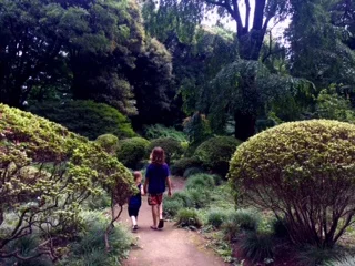 We went to a park. It was very beautiful but there was a lot of mosquitoes. 