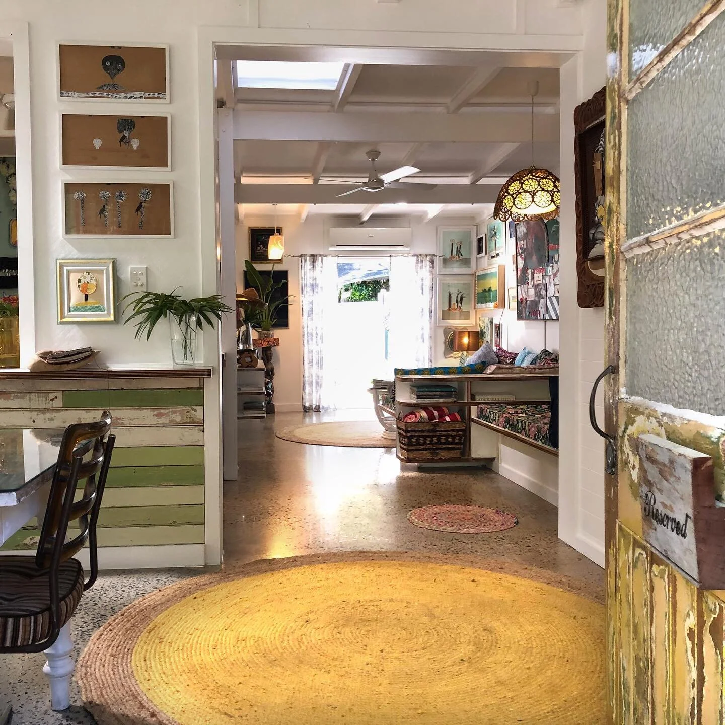 Step inside our artists&rsquo; nook, a sanctuary nestled in the heart of Port Douglas, designed to nurture your artistic spirit. Soft natural light floods the space, illuminating the charming interiors, adorned with artwork and creative touches. We h