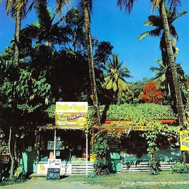 Paradise lost, paradise found 🌴 The fruit shop, next to Mockas&rsquo; pies, Beautiful Macrossan street, Port Douglas around 1985. #portdouglas #macrossanstreet #farnorthqueensland