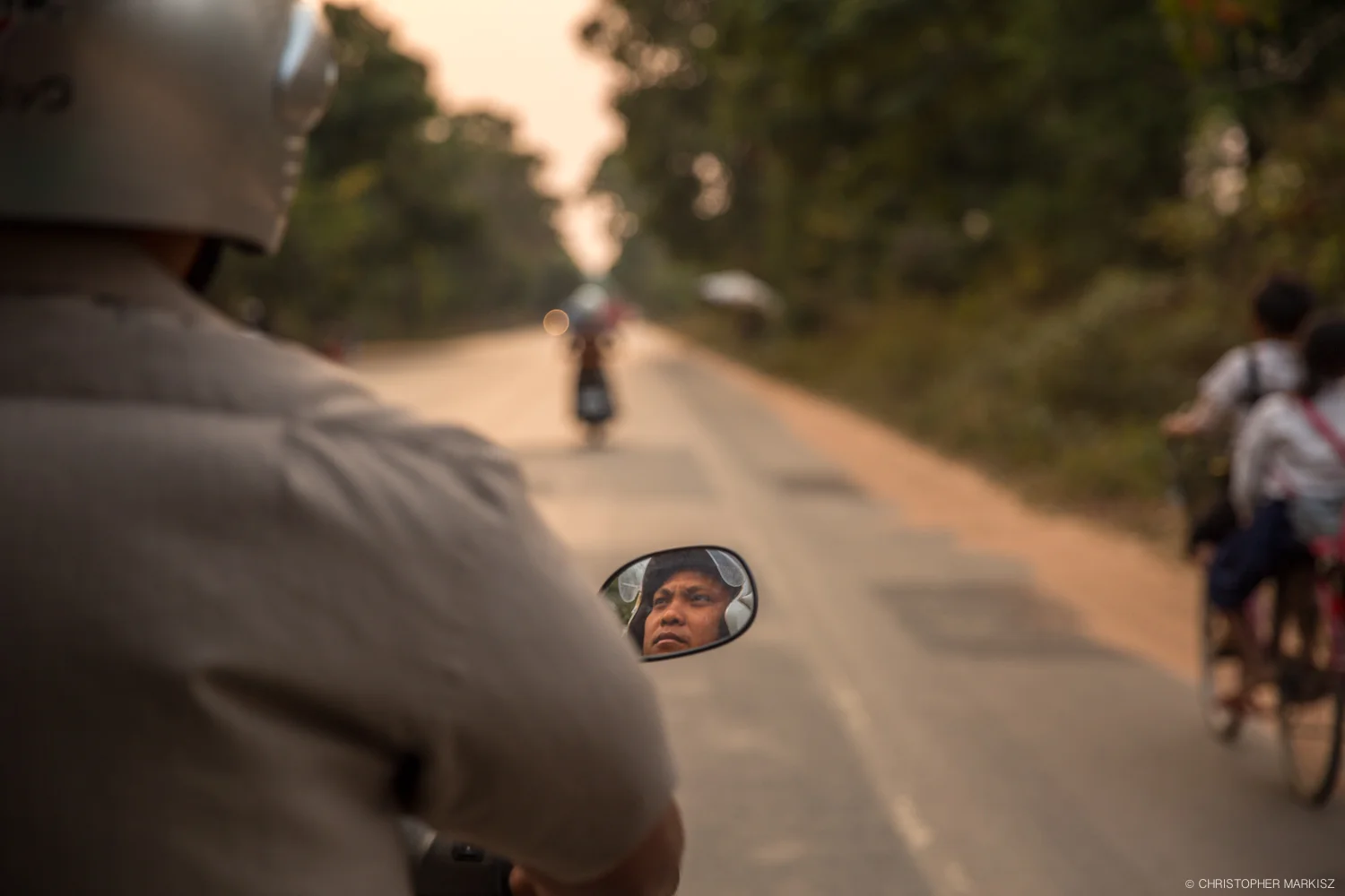An environmental portrait of my tuk tuk driver Sam in Siem Reap, Cambodia.