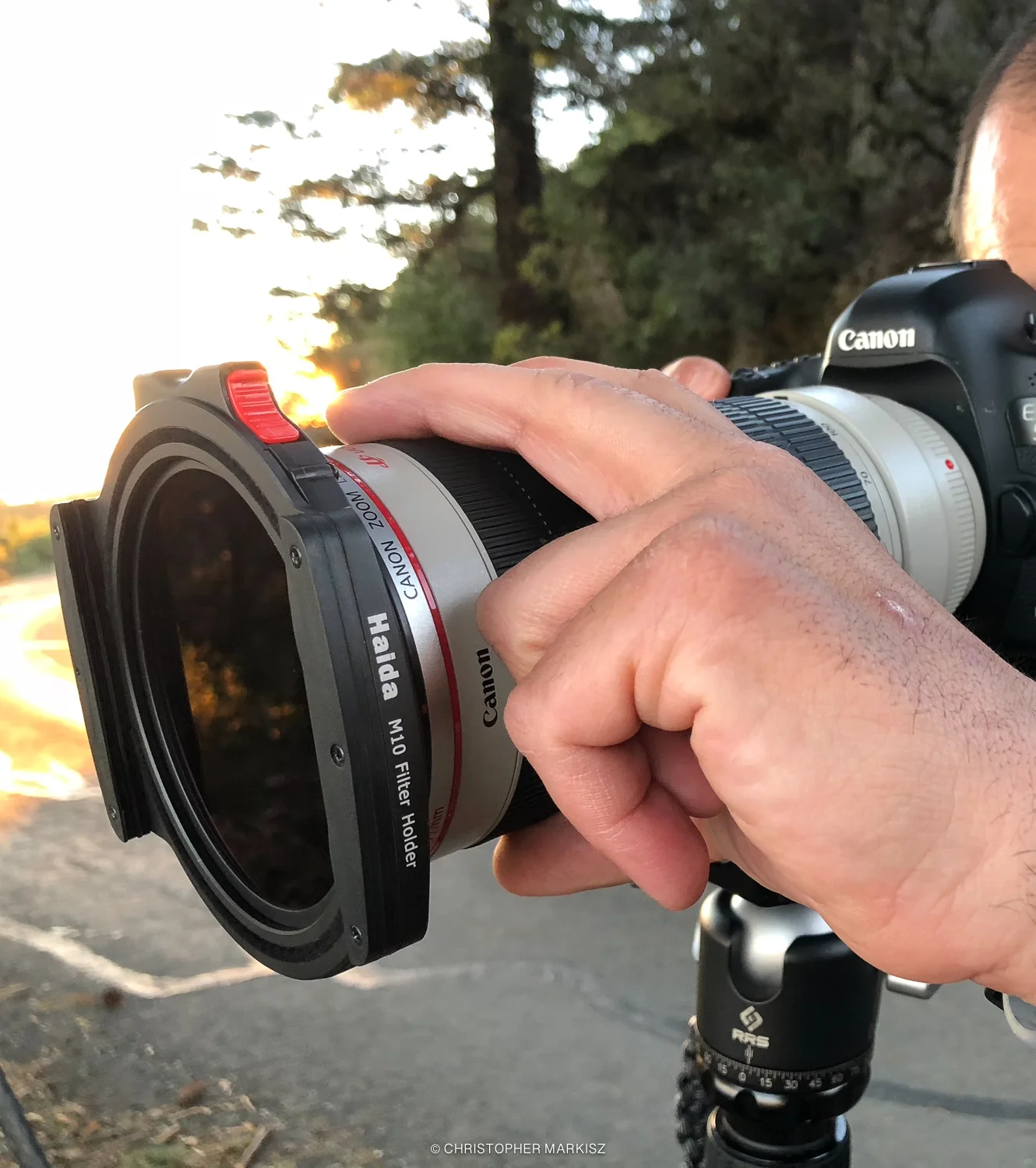 Haida’s M10 with a drop-in ND filter inserted.