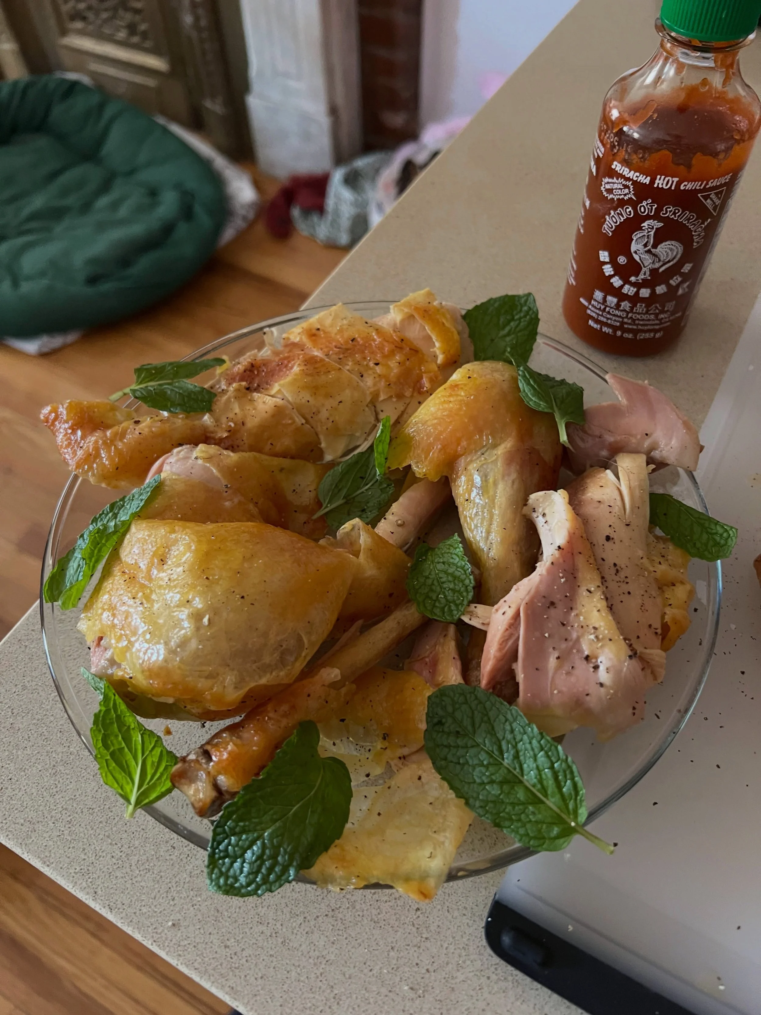 Been roasting chickens since I could sing. My May column is a love letter to roast chicken. Link in bio to read (and for the recipe) 💌

The spiced, herbaceous flavors of phở g&agrave;, the comforting Vietnamese chicken noodle soup, find their way in