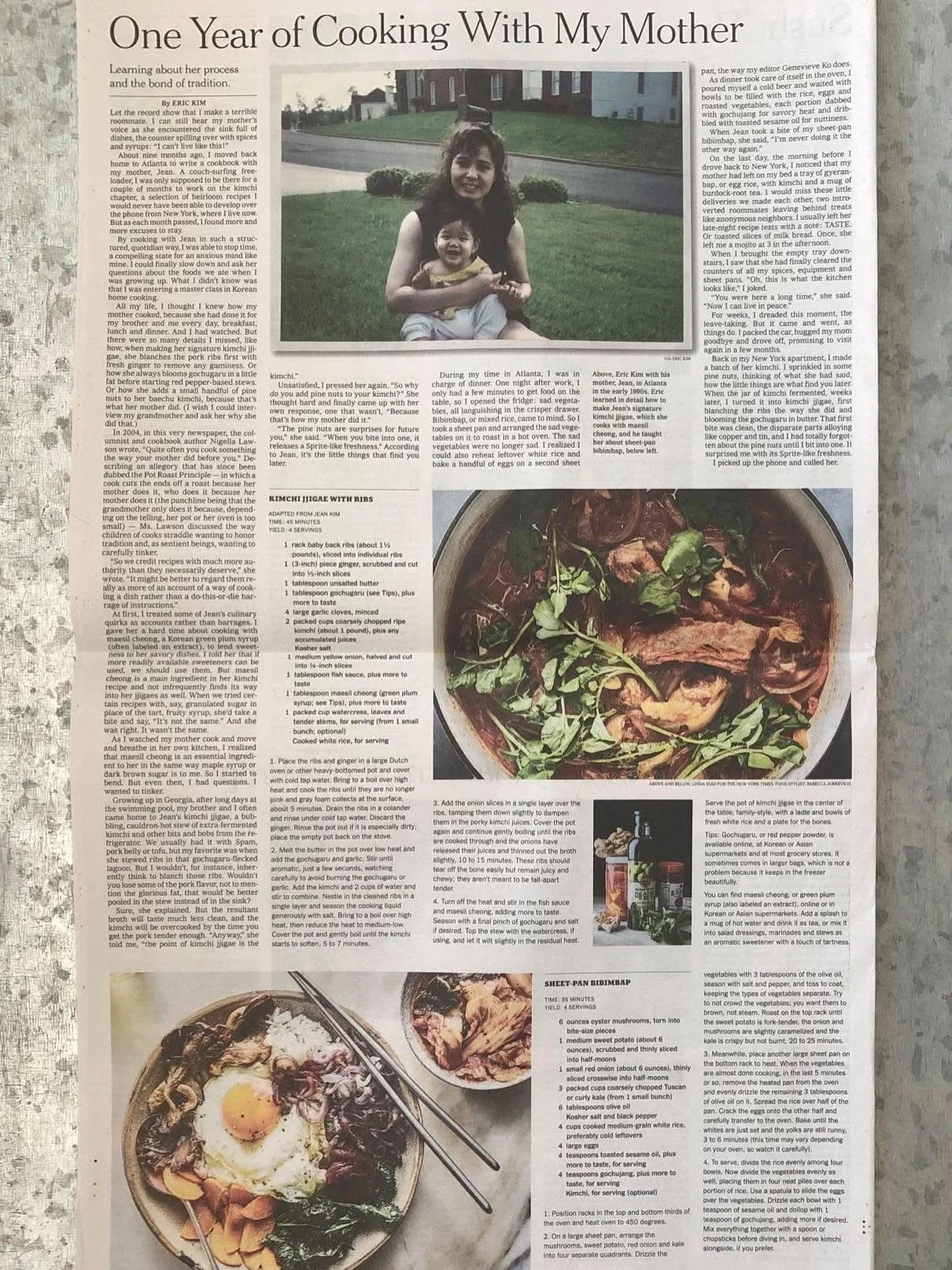 Sheet-Pan Bibimbap (2021);
Kimchi Jjigae With Ribs (2026) 🚙🫧✨🪐

#SPAGHETTIJUNCTION
#050427