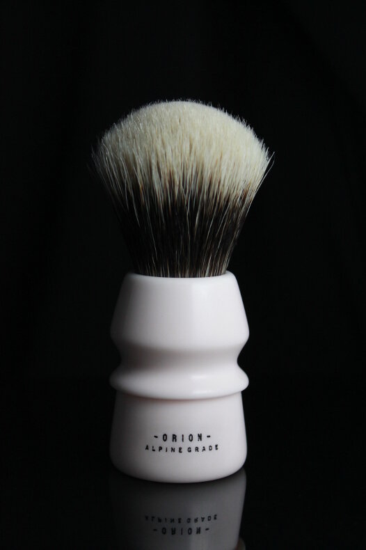   Orion in Sagarmatha (Ivory), high-polish, black gloss engraving.  