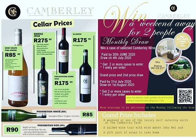 Competition time with some pretty cool prizes to be won. .
. .
#camberley #camberleywines #winefarm #wine