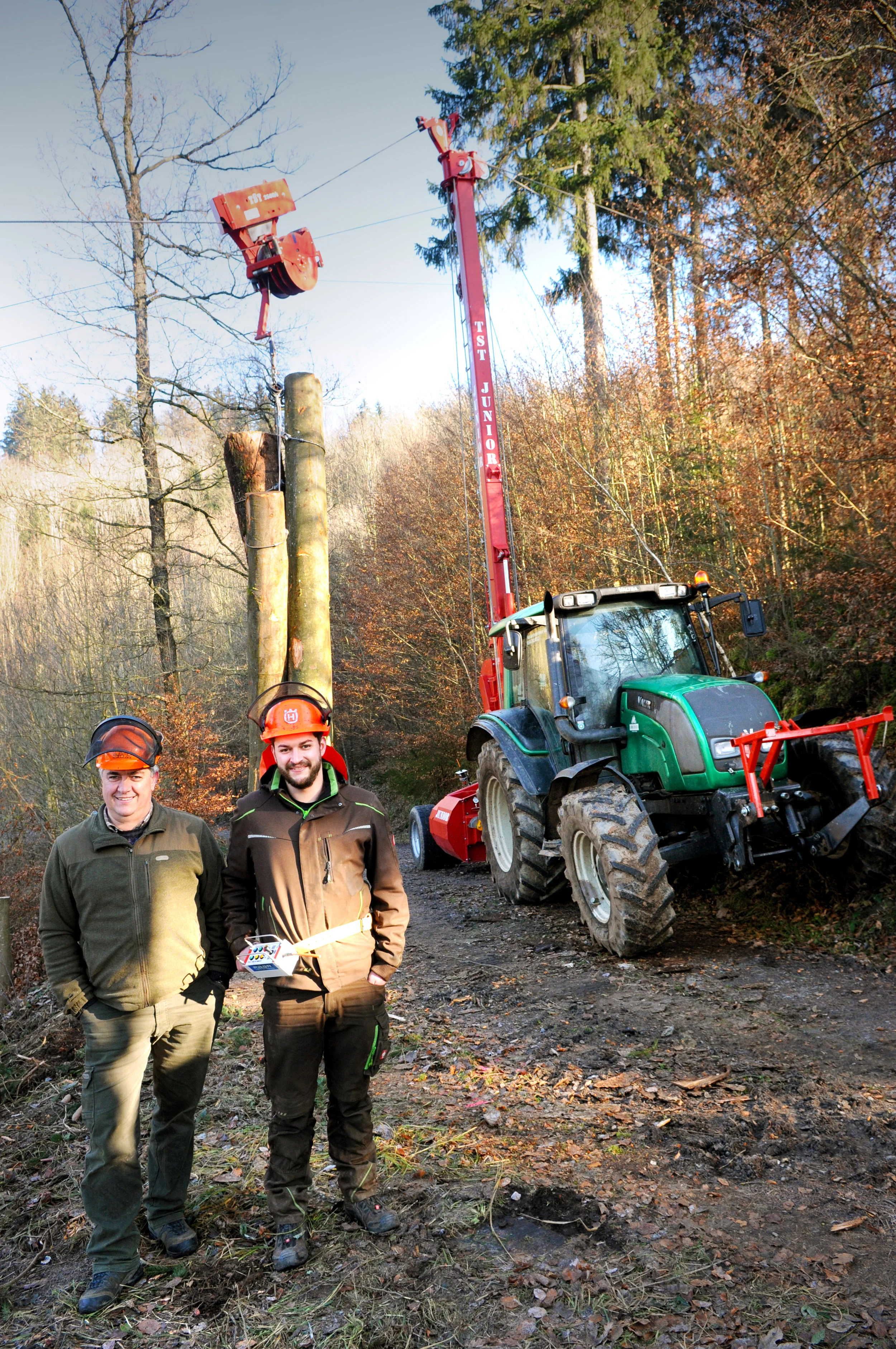 TST Junior bei Forstunternehmer Gammer im Einsatz