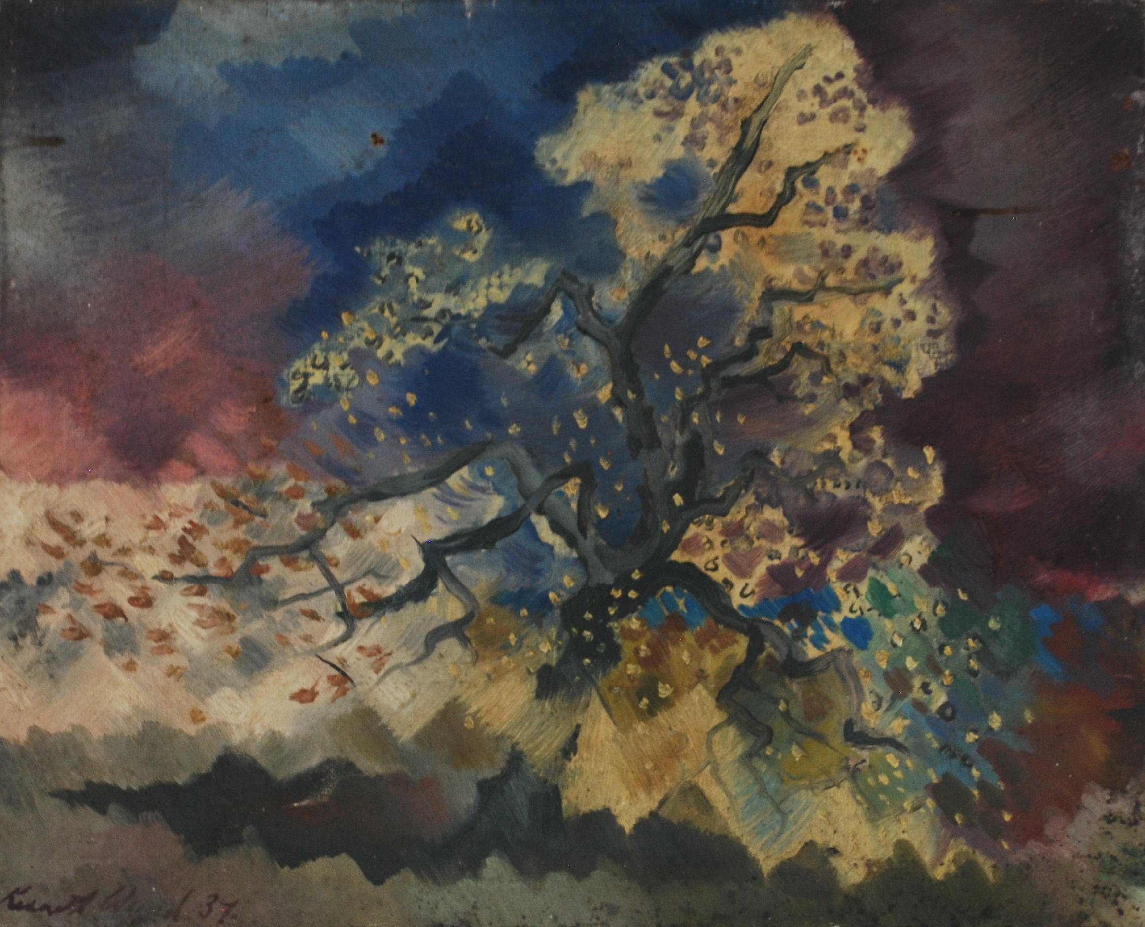  Tree and Blossom, 1937 Oil on Canvas,&nbsp;51 x 41cm&nbsp; 