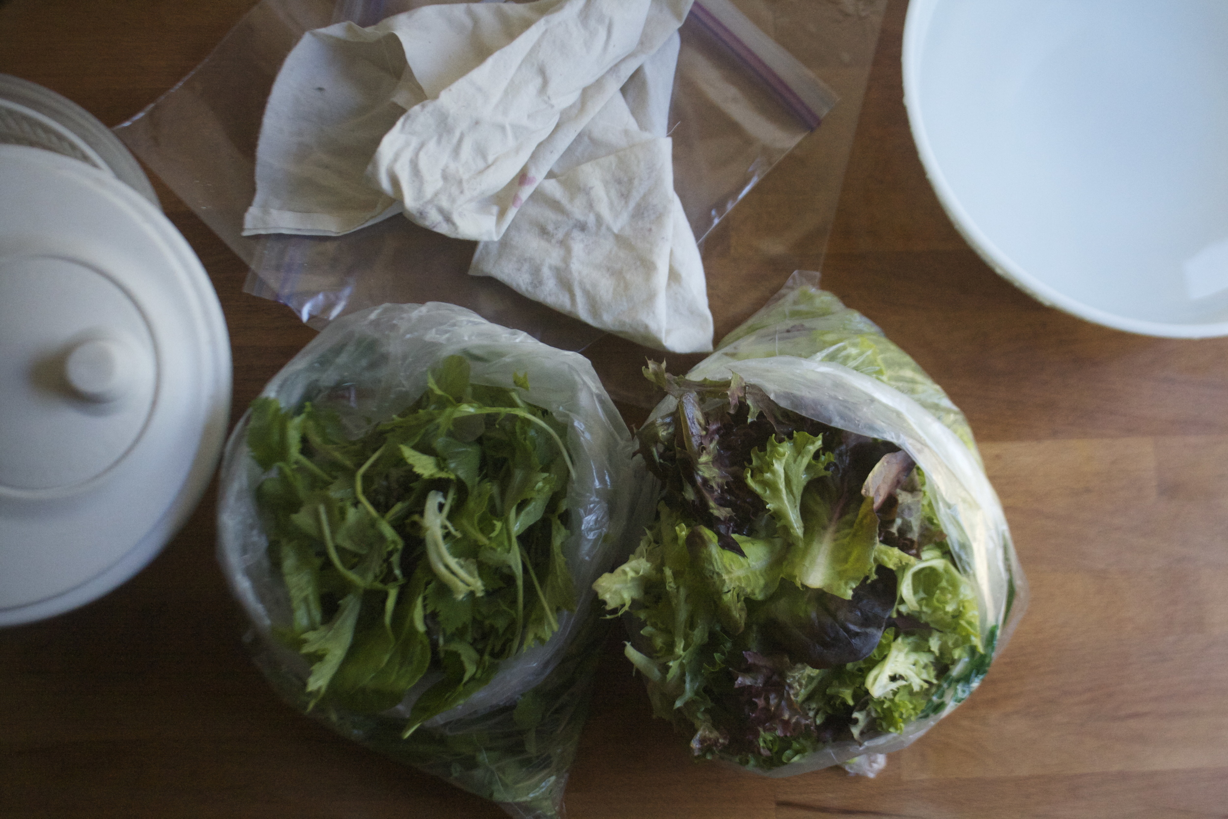 Salad Bag Lettuce Preserver 100% Cotton