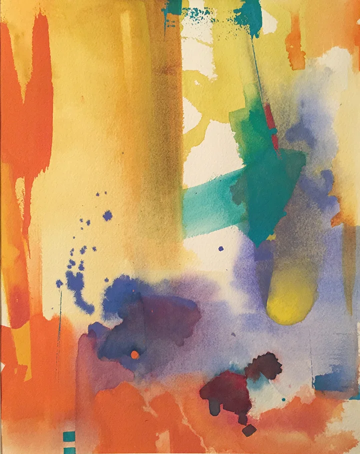 Course Flow I 11 x 14 Gouache on paper
