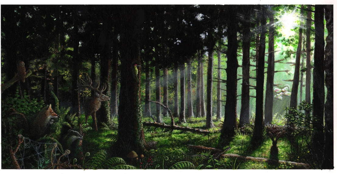 One of my illustrations from Hairy and Scary