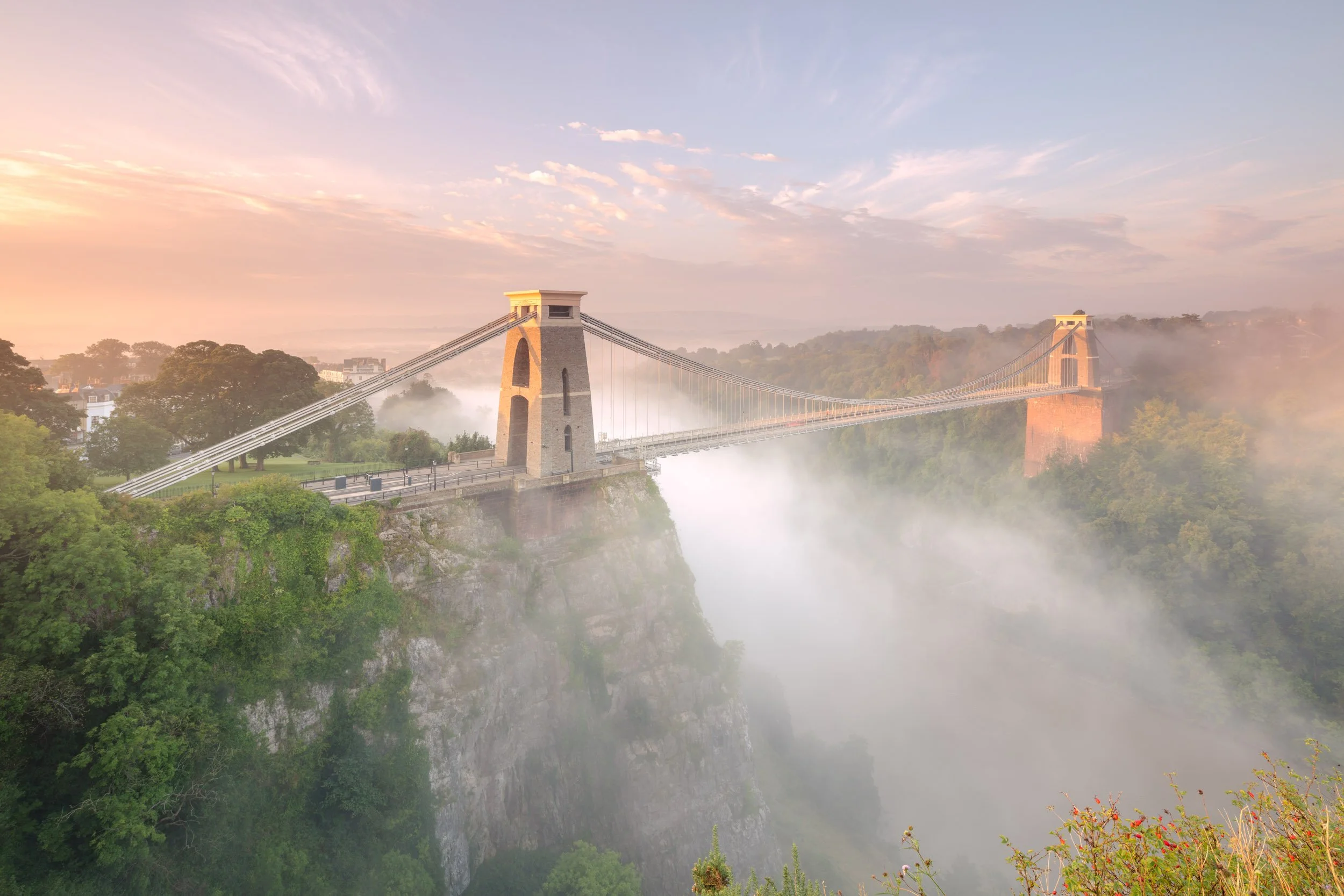 Clifton Suspension Bridge. Morning Mist.
