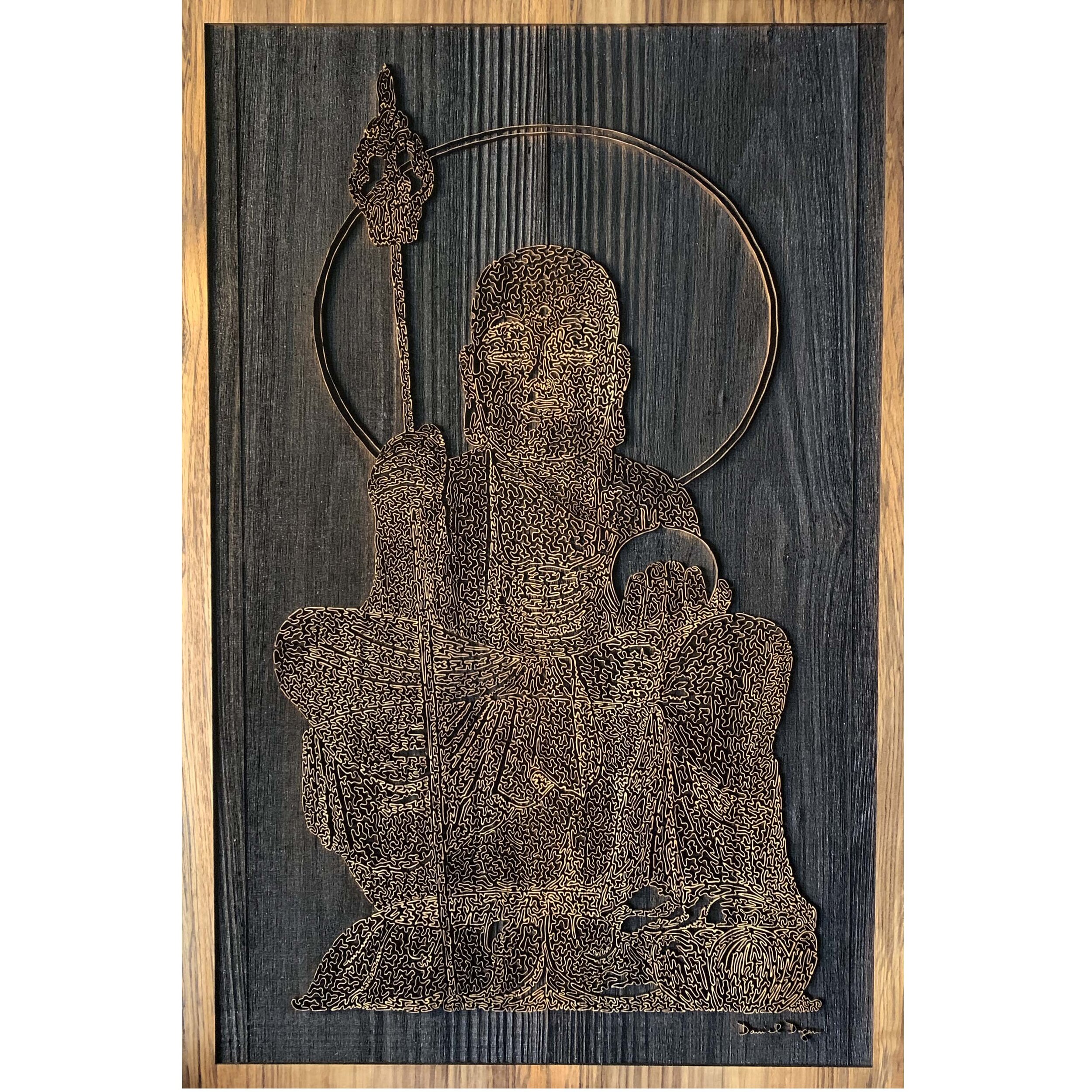 Artist Daniel Dugan, Wooden Buddha in Teak.jpg