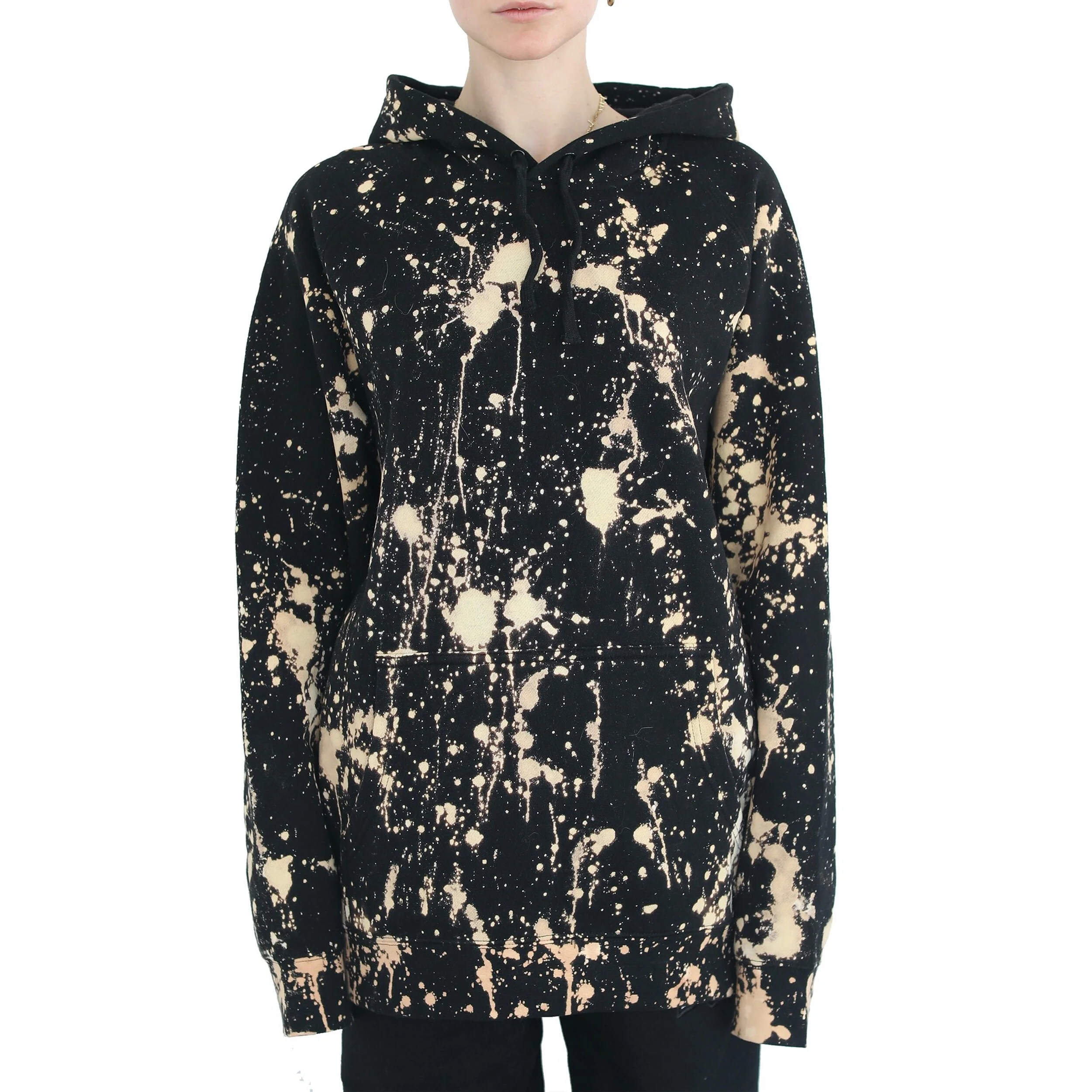 Yes Black Hoodie Bleached - Front.jpg