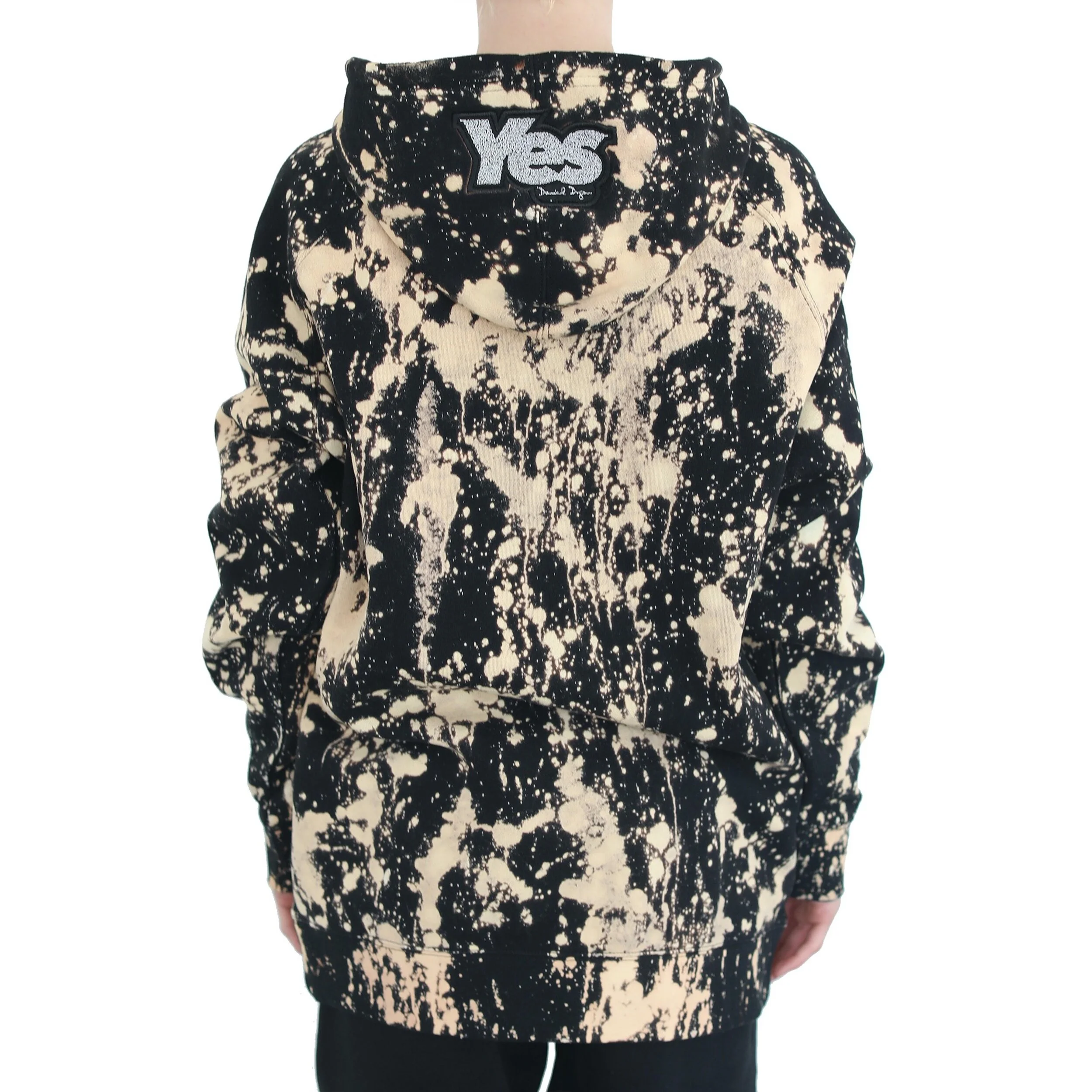 Yes Black Hoodie Bleached - Back.jpg