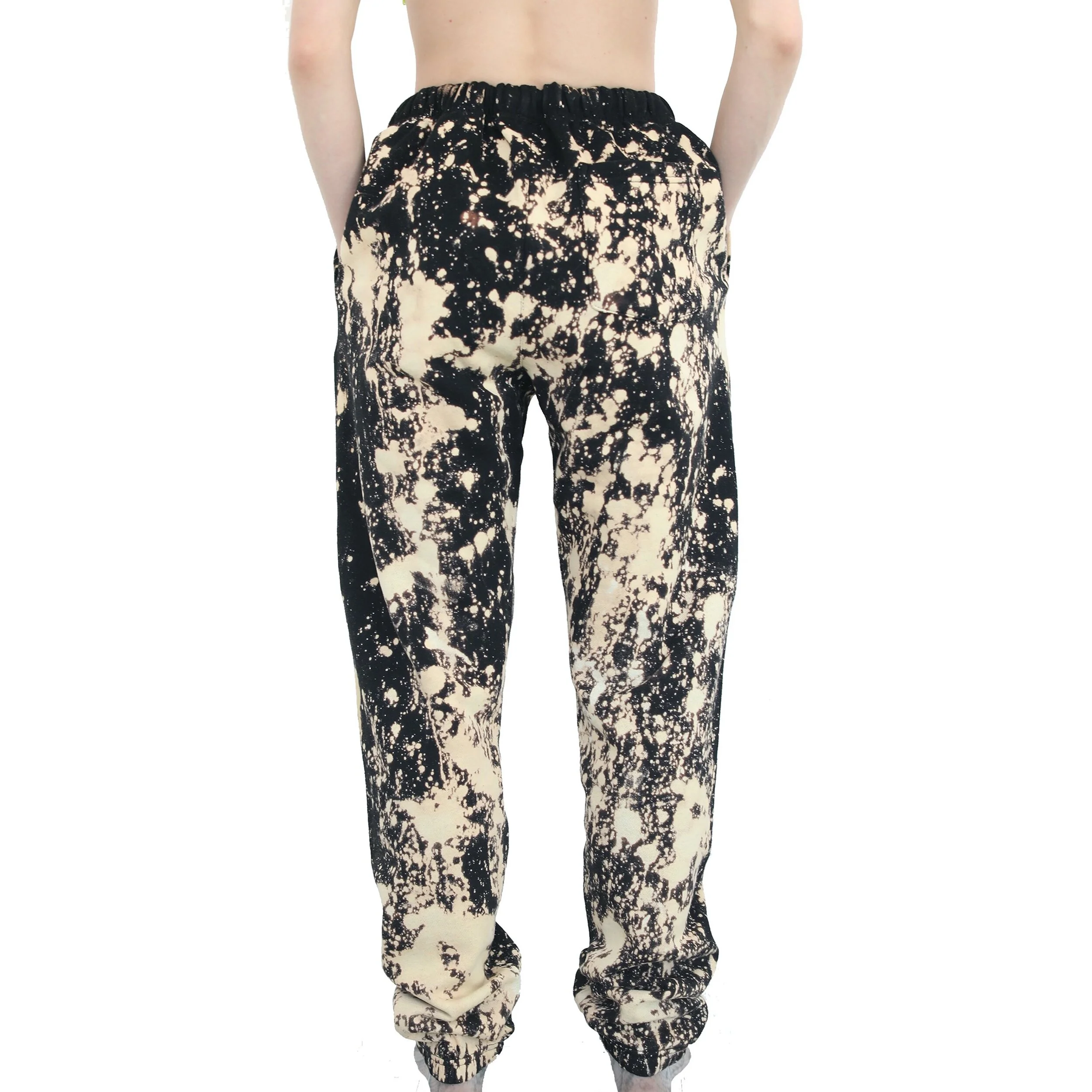 Yes Black Sweats Bleached - Back.jpg