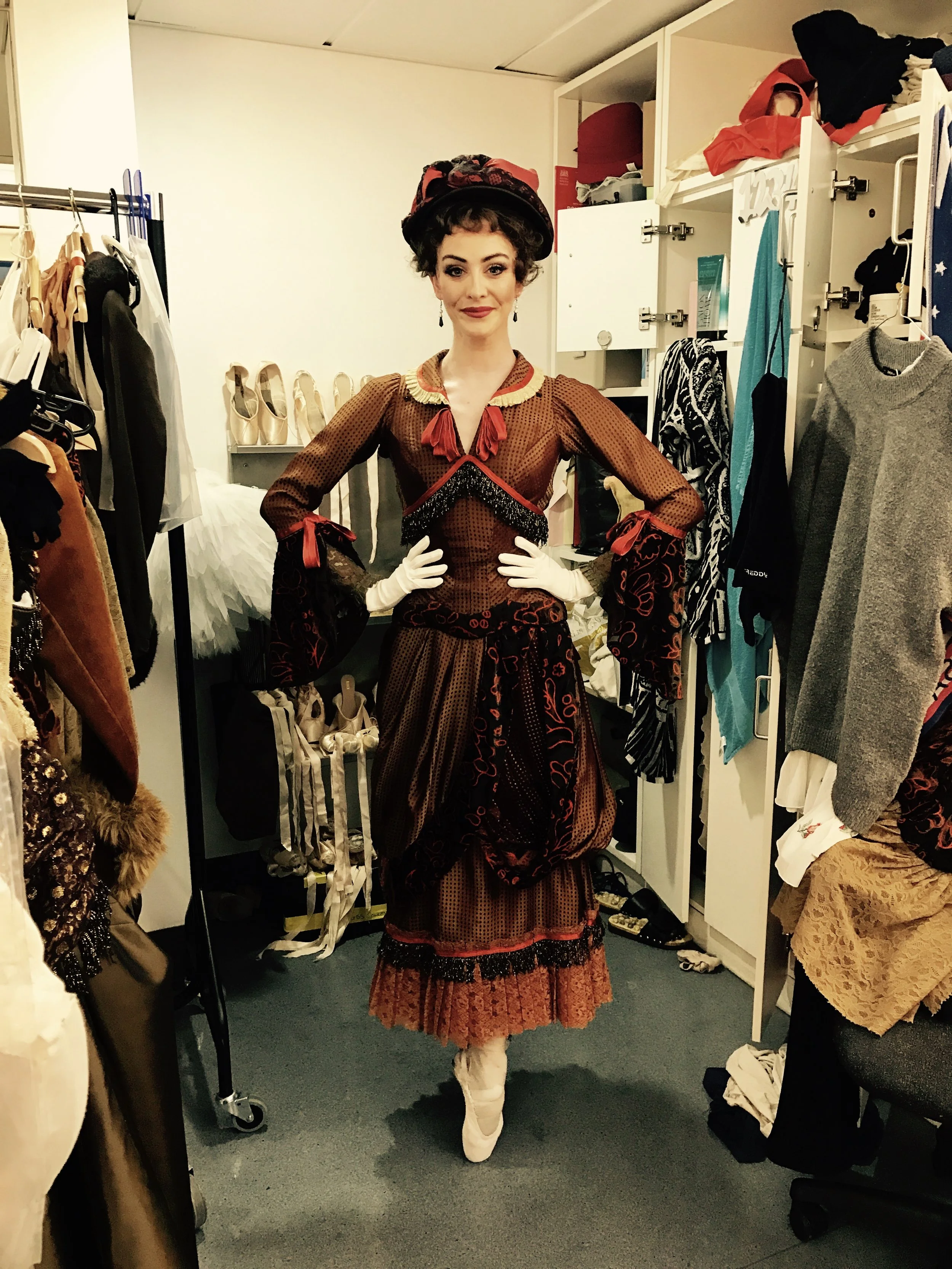 ACT TWO, CARD SCENE. GORGEOUS OPULENT COSTUME. A VERY IMPORTANT SCENE FOR THE STORY. QUITE HEAVY ON THE BUSTLE, SO HAVE TO TAKE EXTRA CARE WHILE MANOUVERING AROUND THE TABLE. 