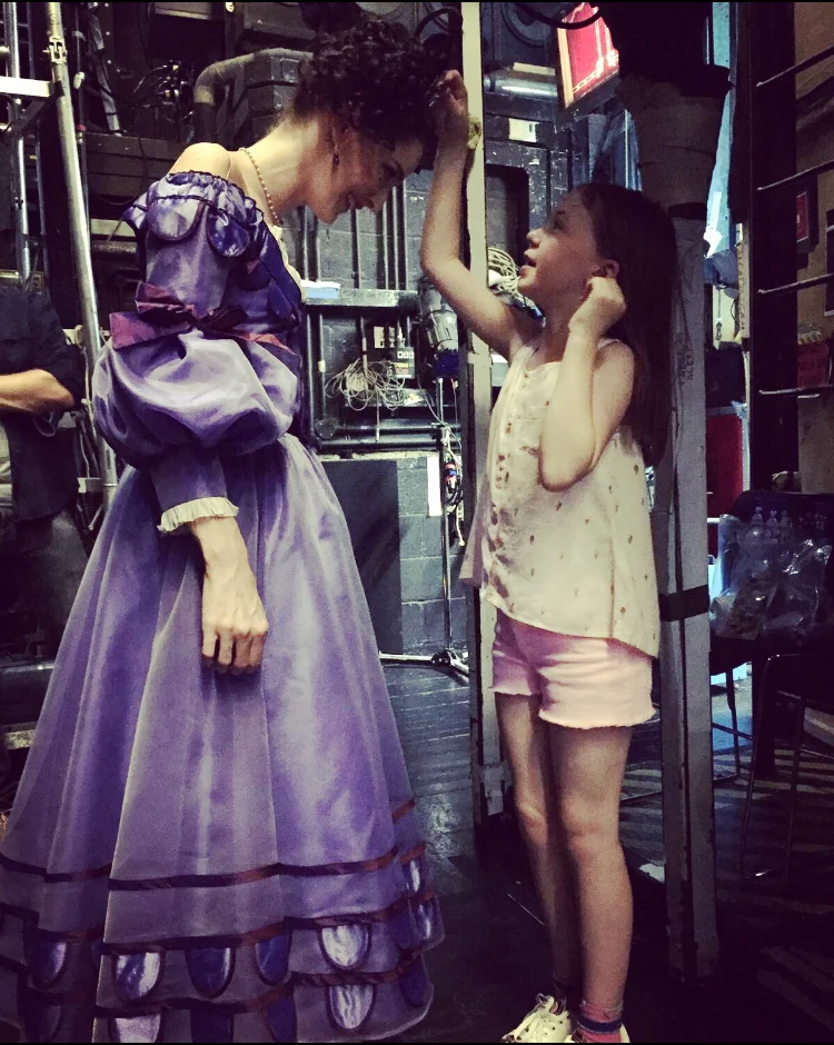 Here with a big fan at side stage, my beautiful niece and goddaughter Mary Saville. 