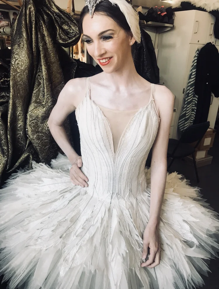 LARA AS A SWAN