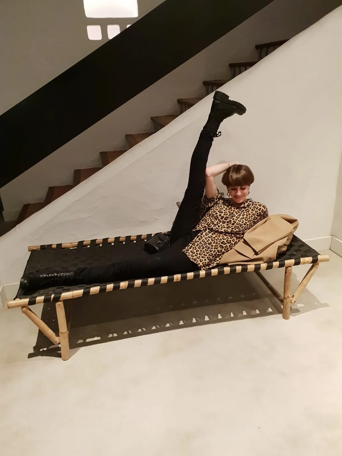 While on a weeks holiday - Maternity jeans and a loud top. Great for a holiday capsule.