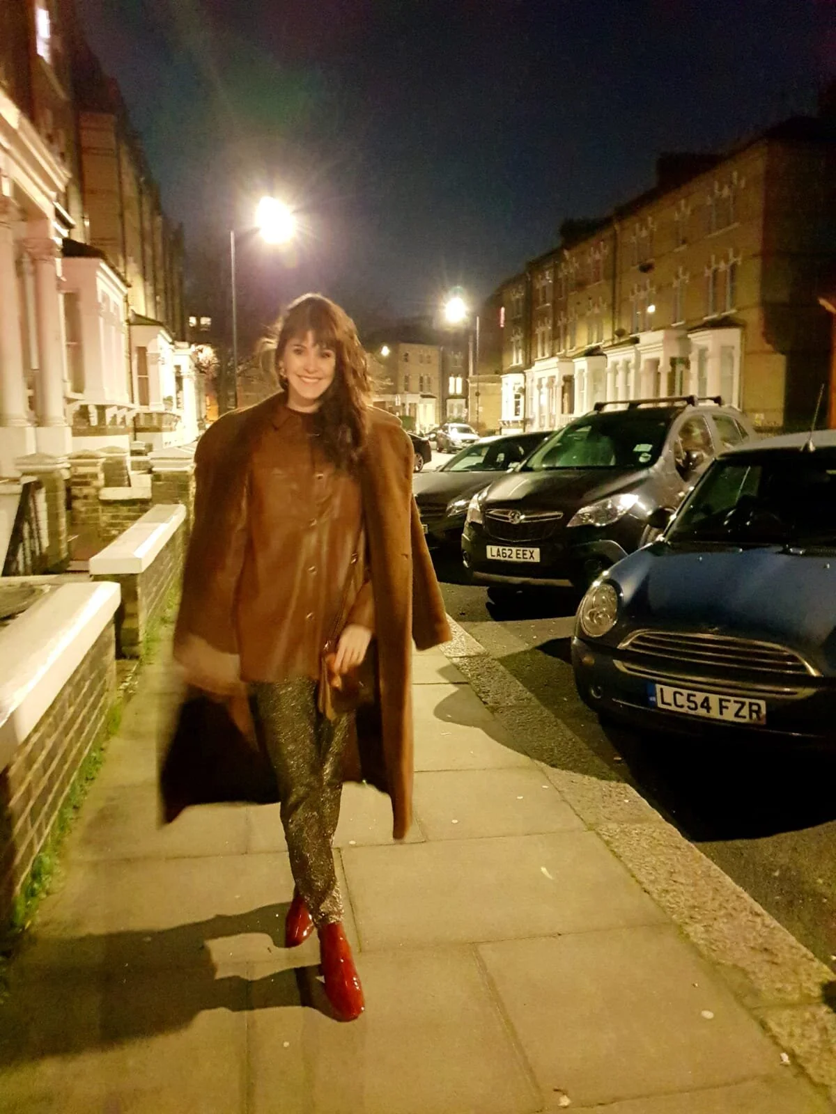 Hues of browns with some sparkle.