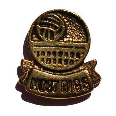 Volleyball Most Digs Recognition Award Pin