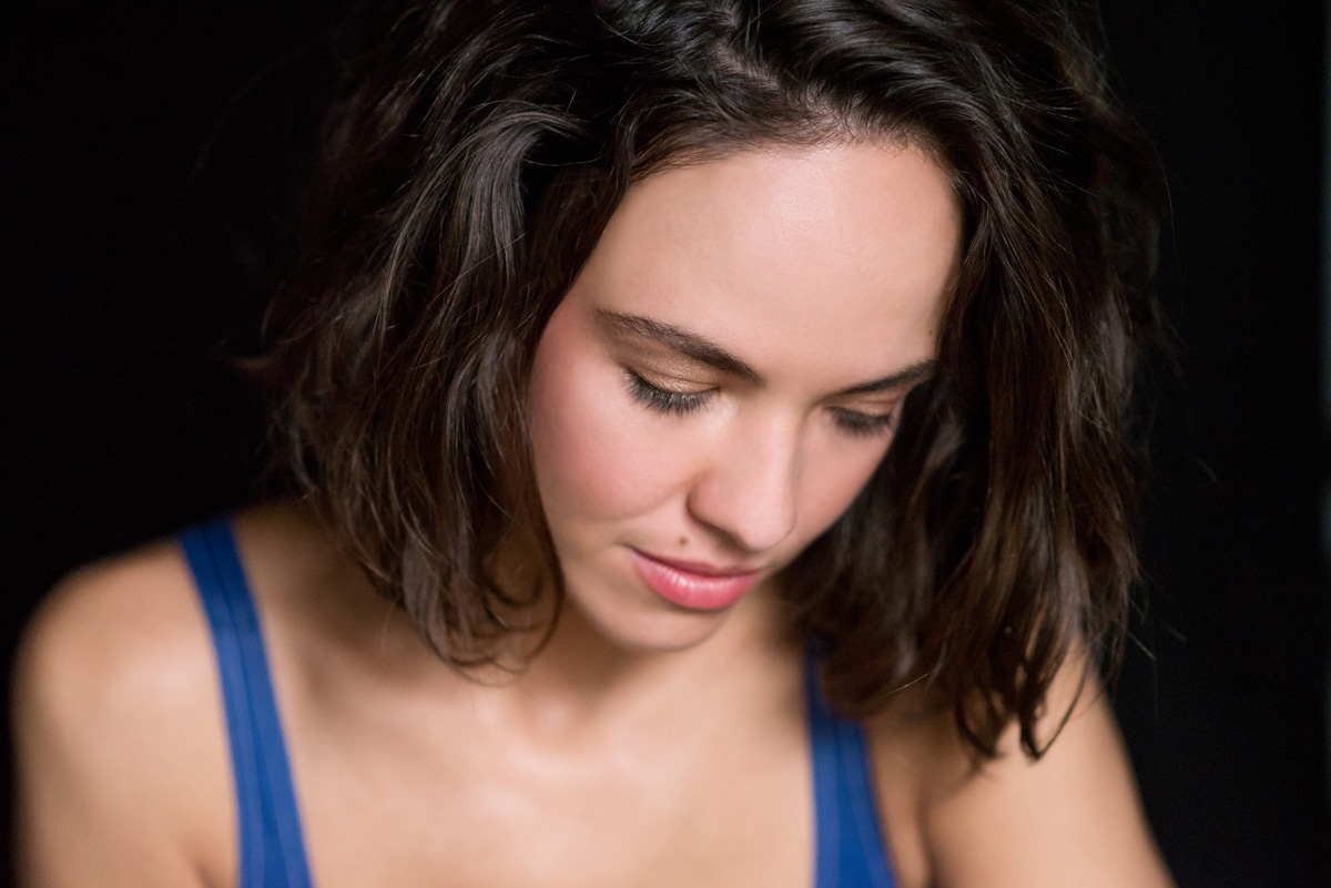 Simple studio portrait by Sarah Hooker Photography
