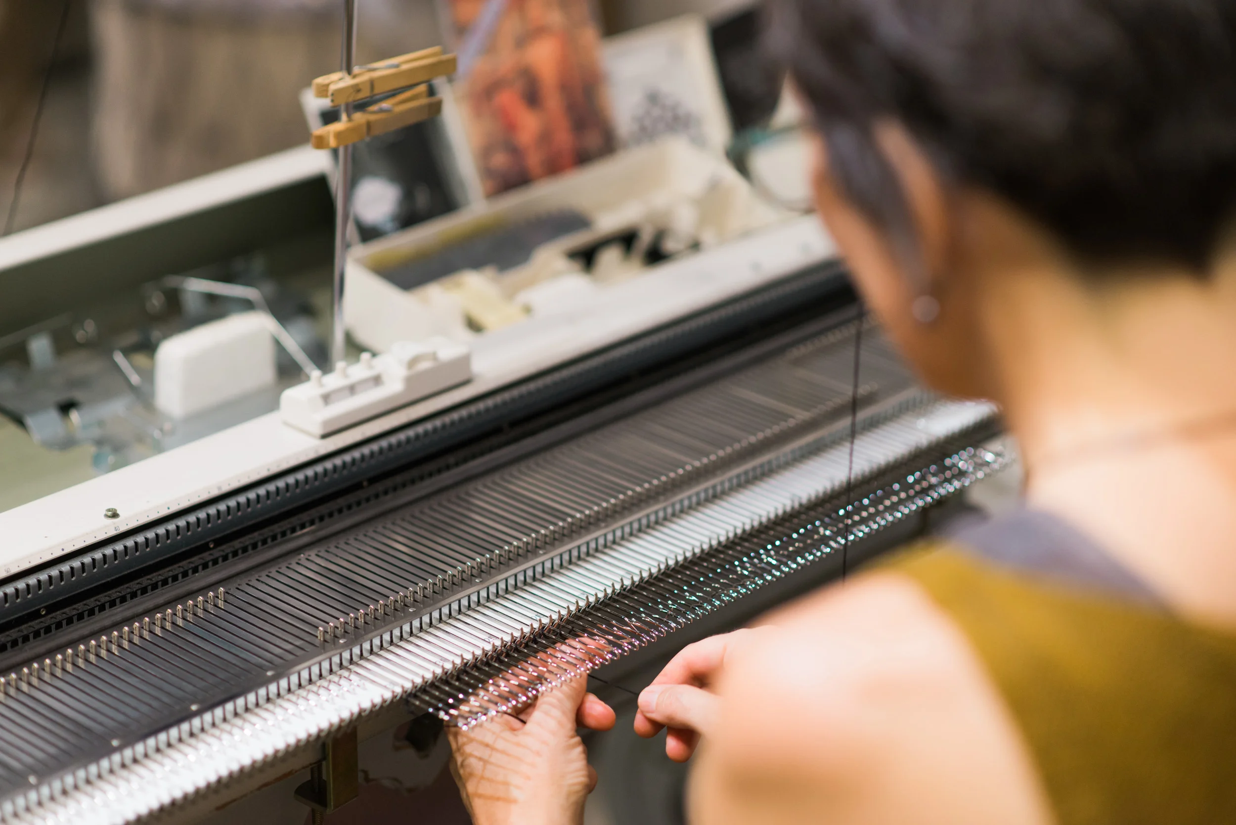 Knitting Machine, Business Branding Photography for Cara May Knits by Sarah Hooker Photography