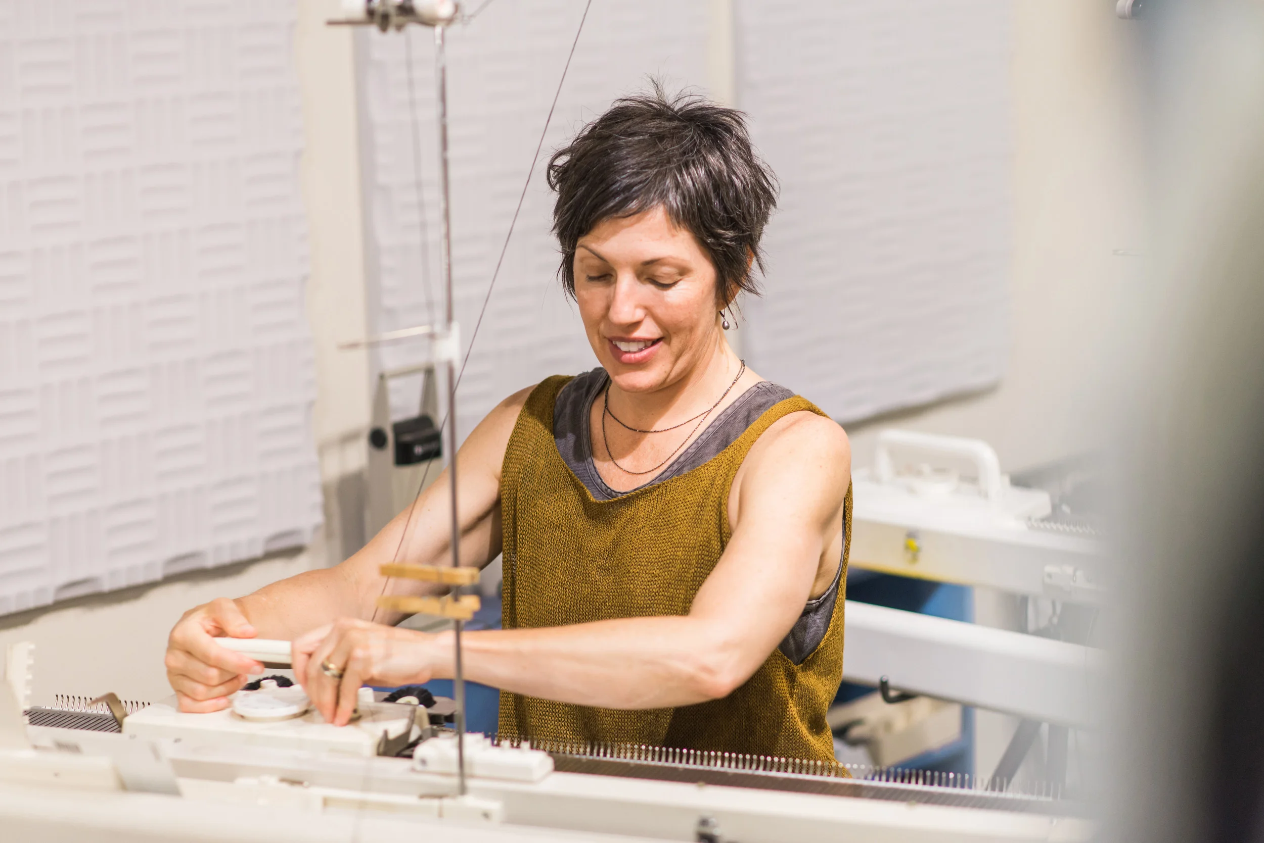 Knitting Machine, Business Branding Photography for Cara May Knits by Sarah Hooker Photography