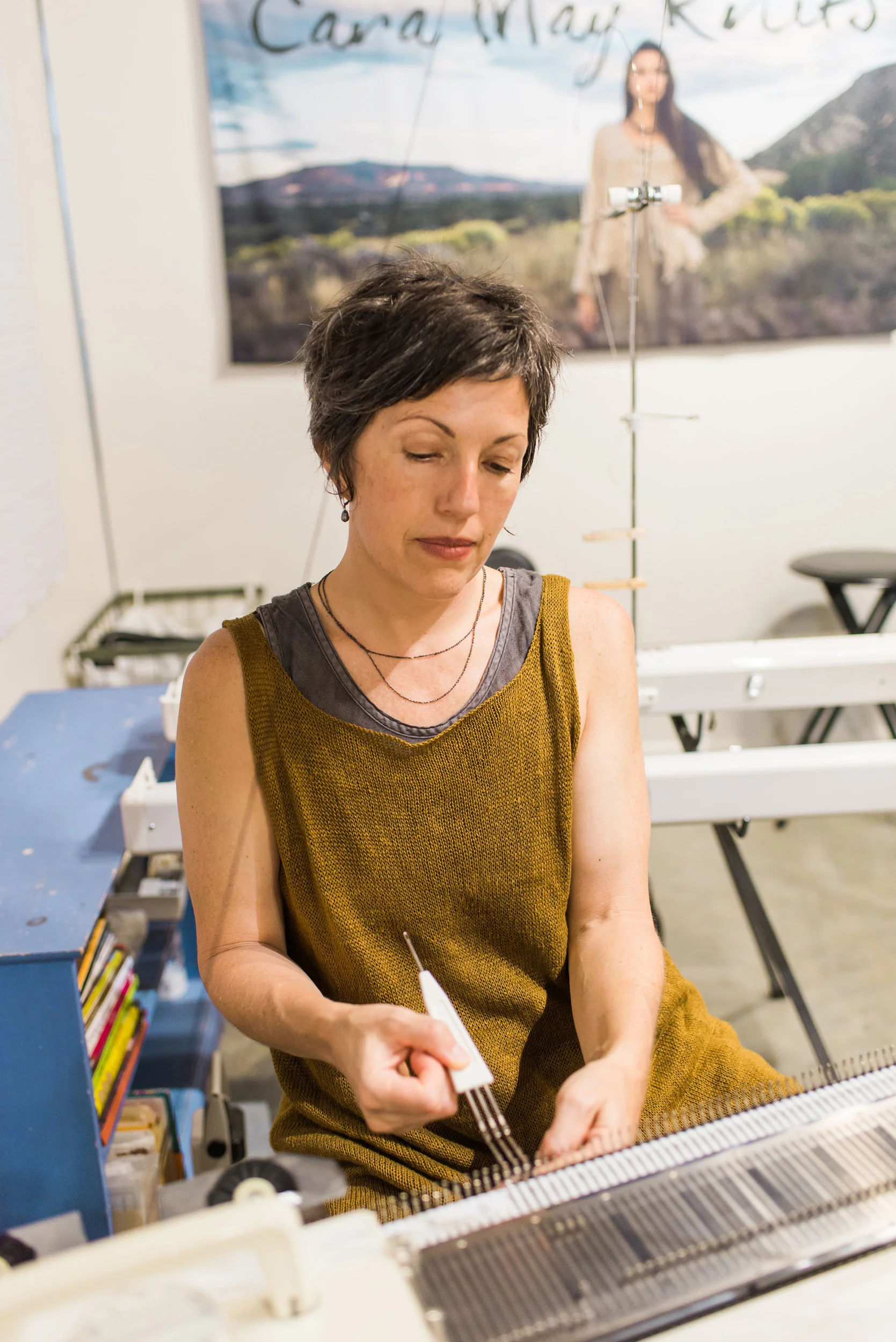 Knitting Machine, Business Branding Photography for Cara May Knits by Sarah Hooker Photography
