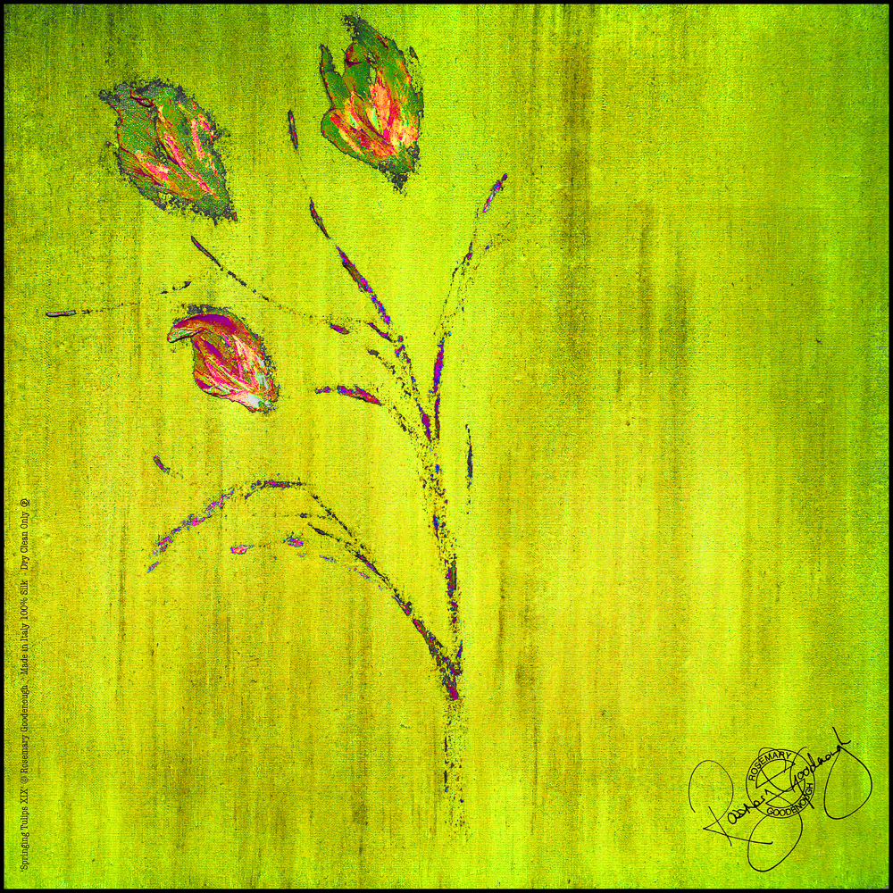 'SPRINGING TULIPS XIX', 45X45CM