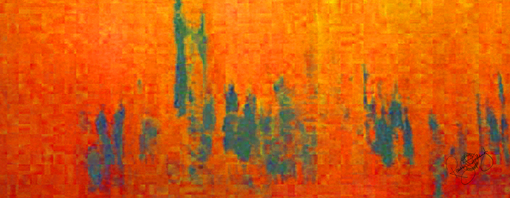 'PARLIAMENT DAWN', BURNT ORANGE, VELVET, 180X65CM