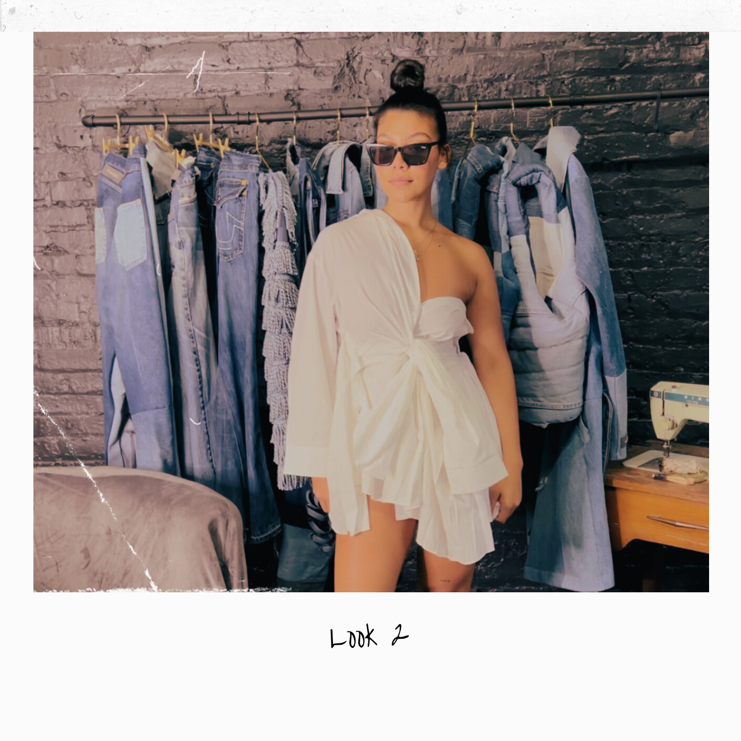 all-in-one button up - white  alex carter