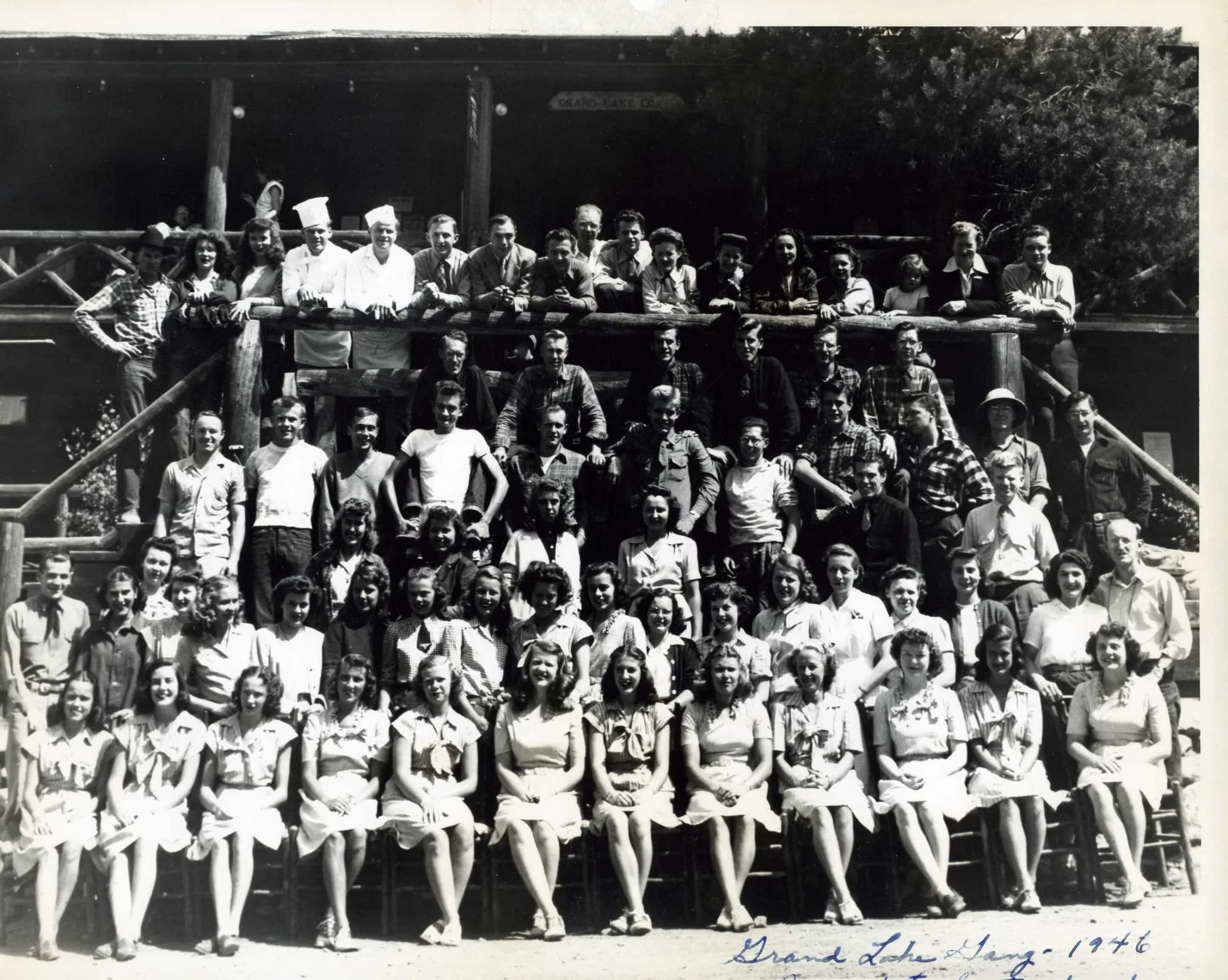 Grand Lake Lodge staff 1940's in Rocky Mountain National Park.jpg