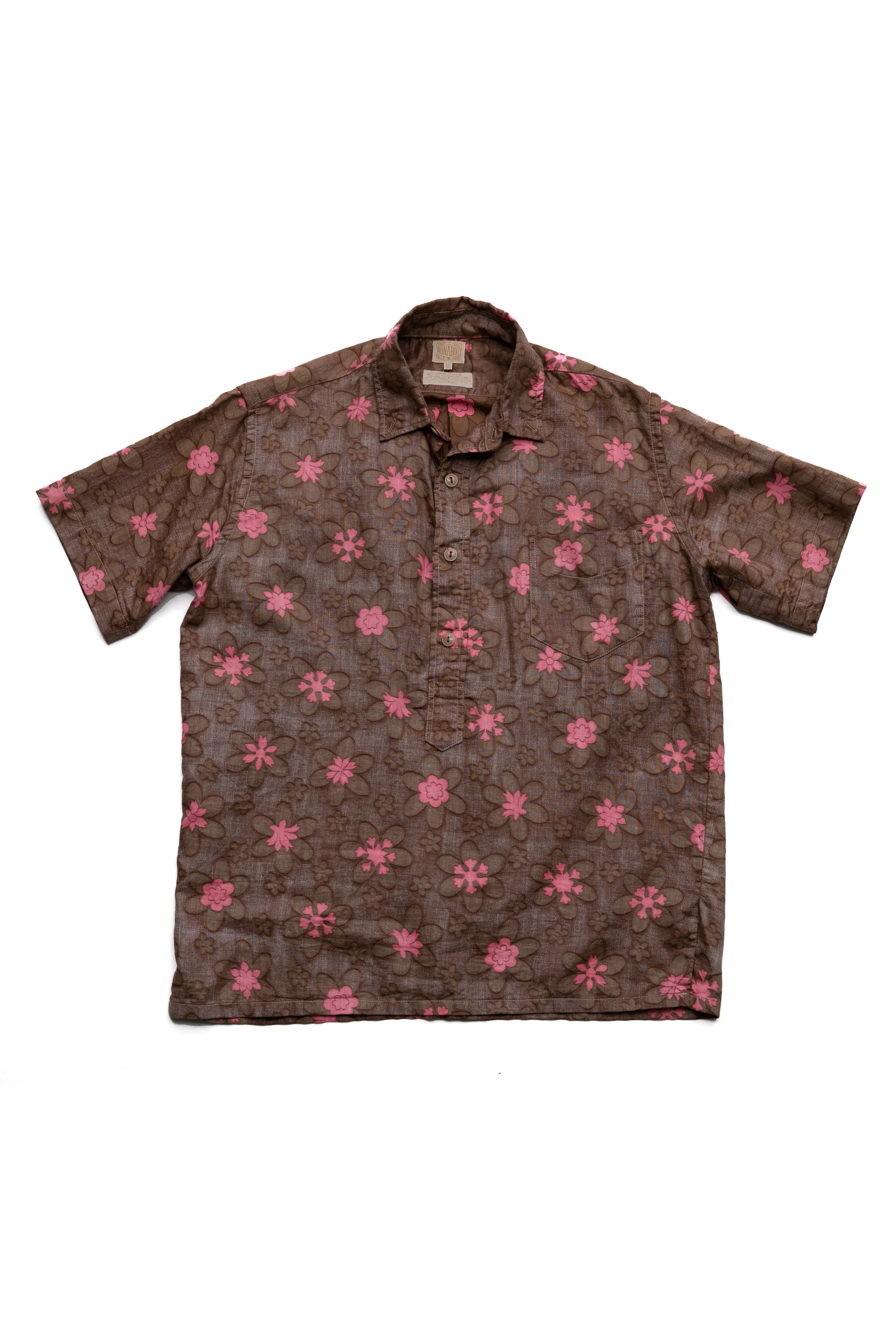 Vacation Shirt - Brown Floral