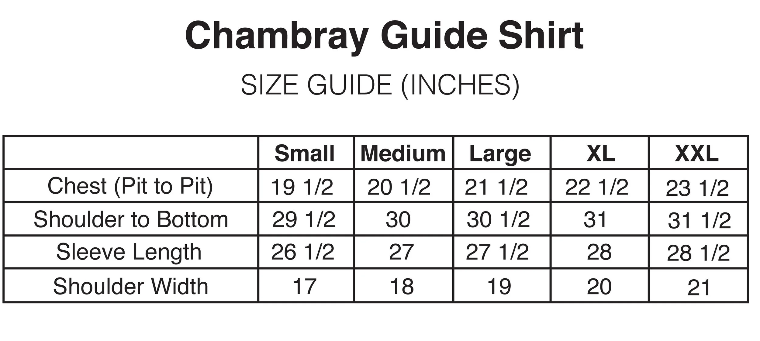 Size Chart for Chambray Guide shirt.jpg