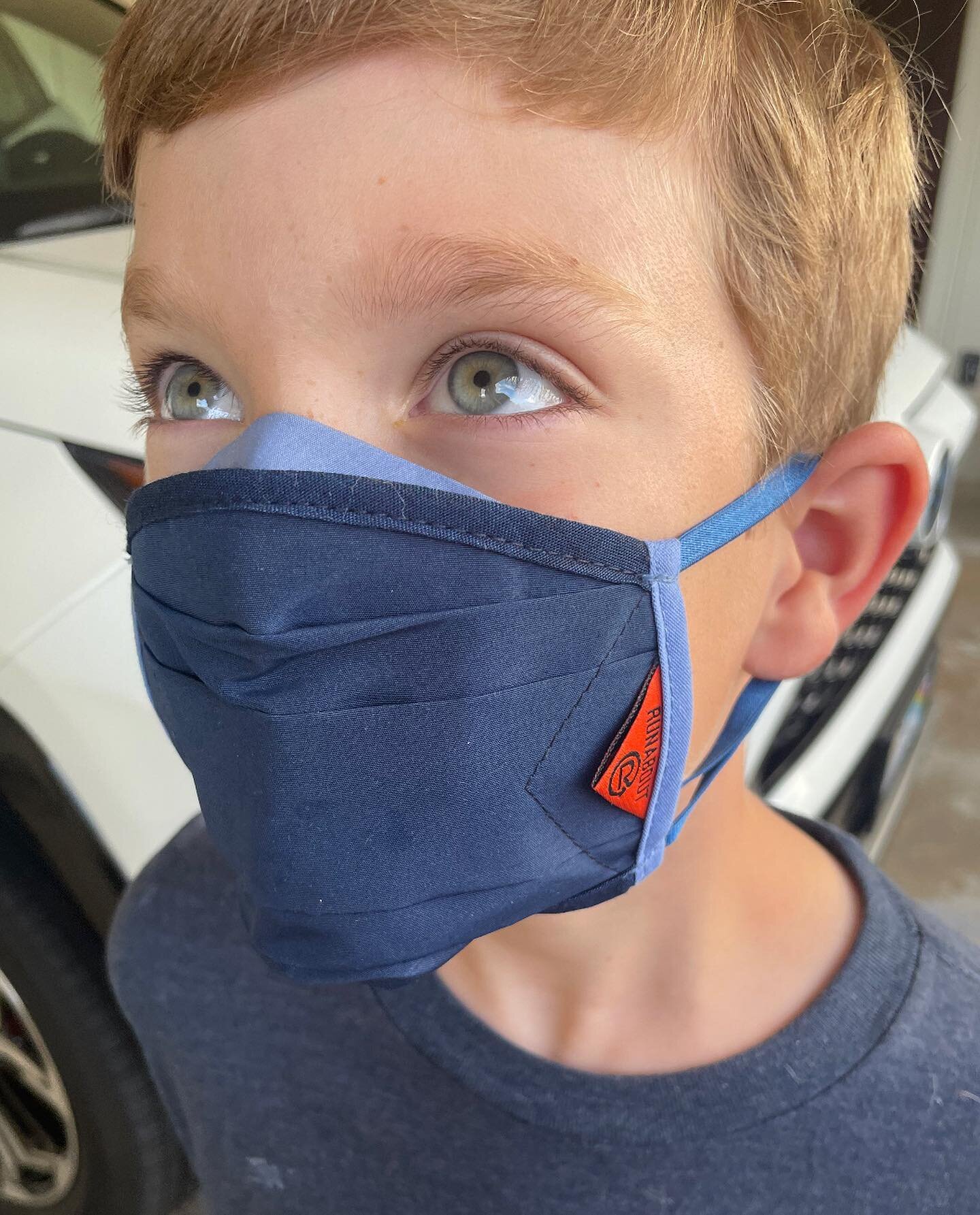 Kiddo masks as worn by Little Jack. Thought we&rsquo;d post a few pics of the normal production Kiddo side by side with our custom one-of-a-kind, WW2 frog-skin camo parachute material Kiddo we made for Jack since his favorite color is &ldquo;camo&rdq