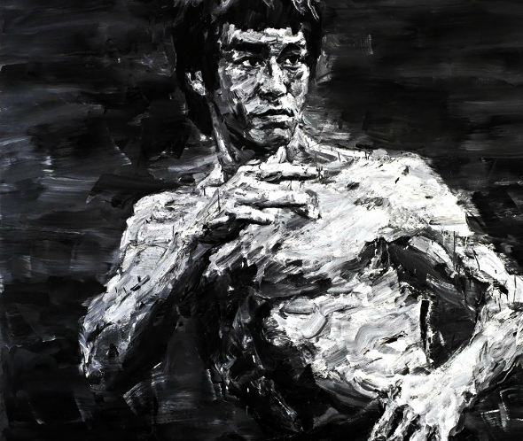 Bruce Lee - Fighting Spirit signed " YAN PEI-MING" (Chinese, B. 1960) in Pinyin (on reverse); signed in Chinese (on reverse); dated "2012" (on reverse) oil on canvas 300 x 300.5 cm. (118 1/8 x 118 1/4 in.) Painted in 2012 Généreusement donné par Mr. YAN PEI-MING à la Société des Amis du Louvre, le résultat de la vente a été alloué au musée du Louvre pour sa Gallerie des Arts Décoratifs du XVIIIème siècle. Estimé entre $520,000 et $770,000, le tableau a réalisé un prix de vente de $1,370,750 le 25 Mai 2013 chez Christie's.