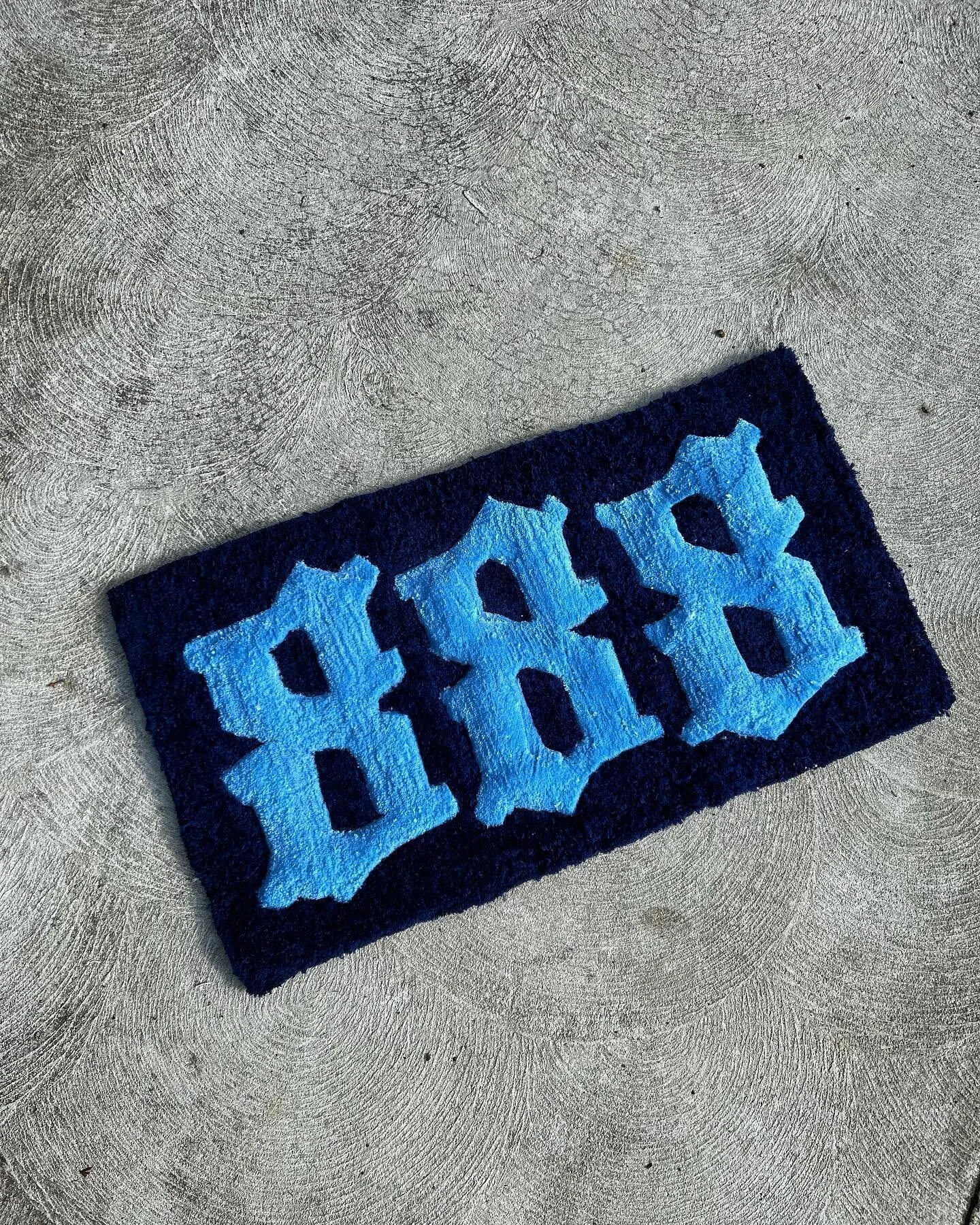 &ldquo;888&rdquo; It prompts you to take control of your life.
The Angel Number Series continues! 

#rugs #tufting #angelnumber #888 #art #power #reels #instagram #blue #explore #rugart #rugtufting #instalike