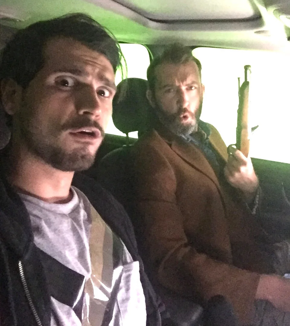 Jason Darcy as Davis, the hitchhiker, and David McCusker as Gaius, the serial killer. 