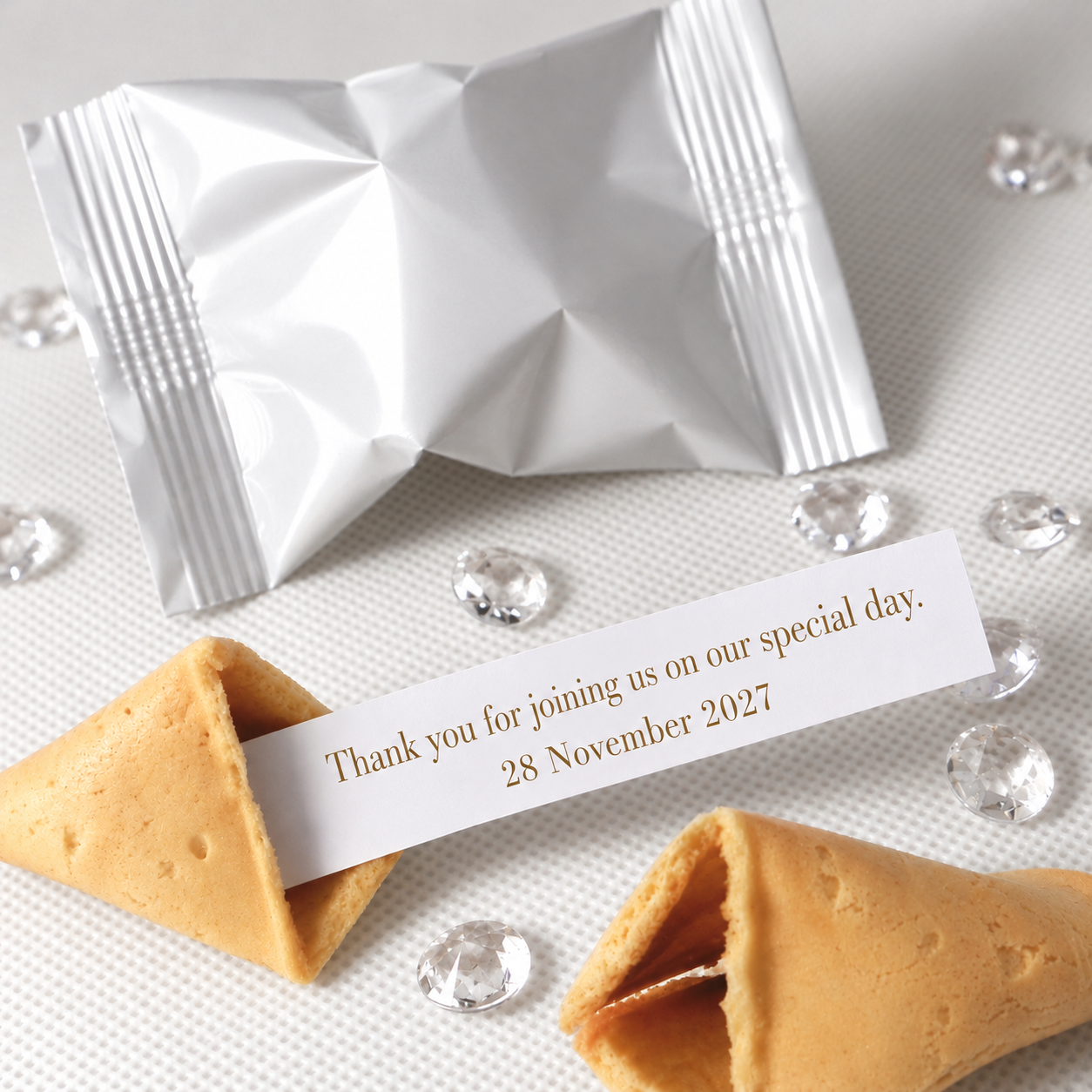 Personalised Wedding Fortune Cookies with Traditional Fortunes