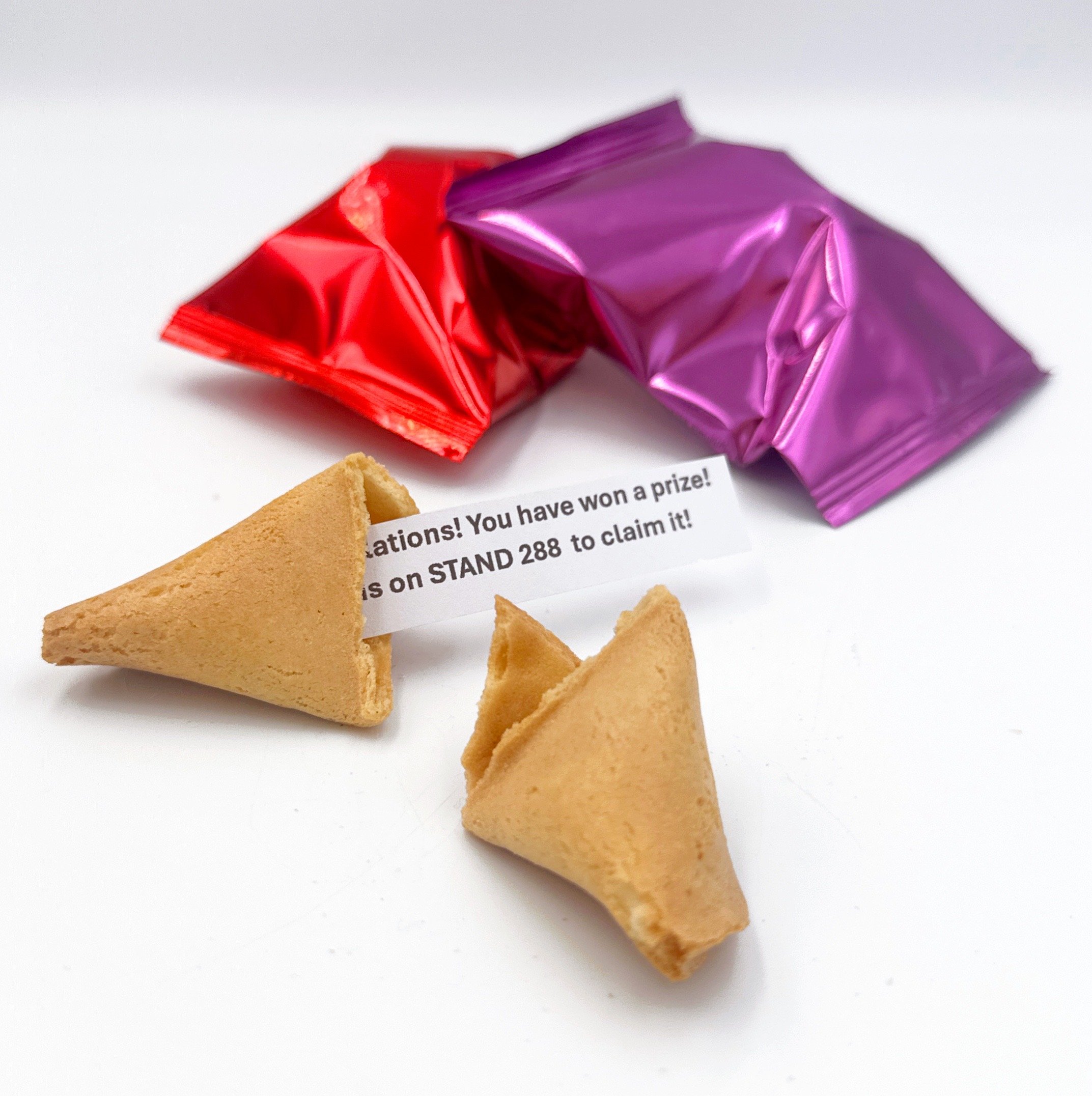 promotional fortune cookies personalised with your own text