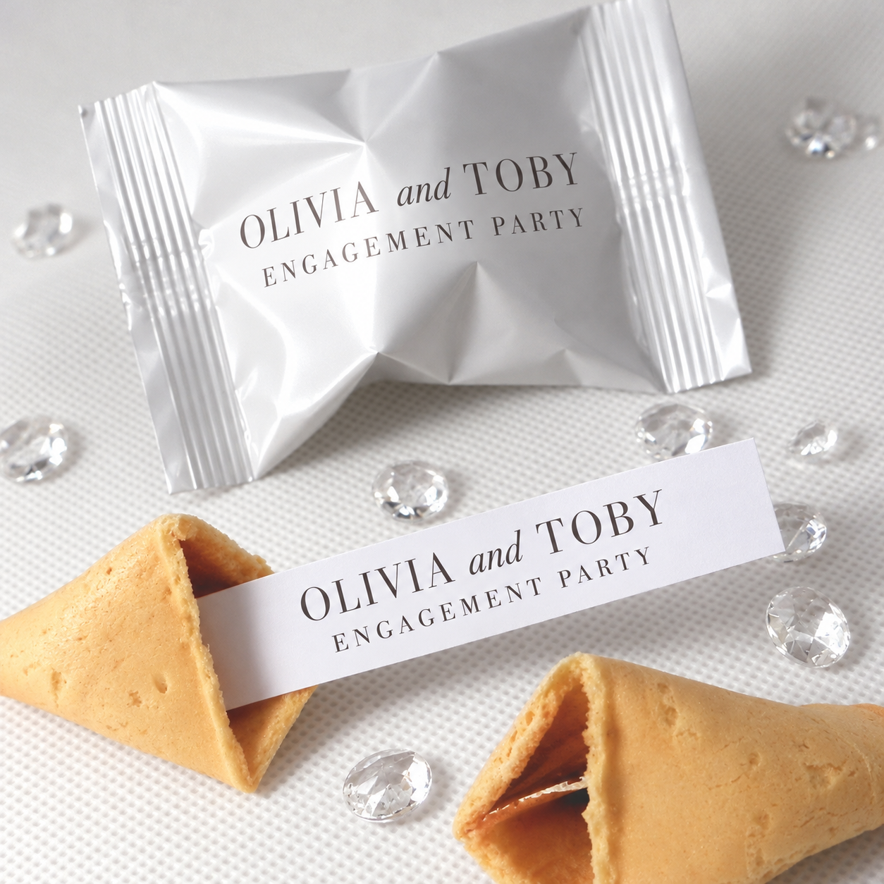 Totally Personalised Event Fortune Cookies: Printed Wrappers