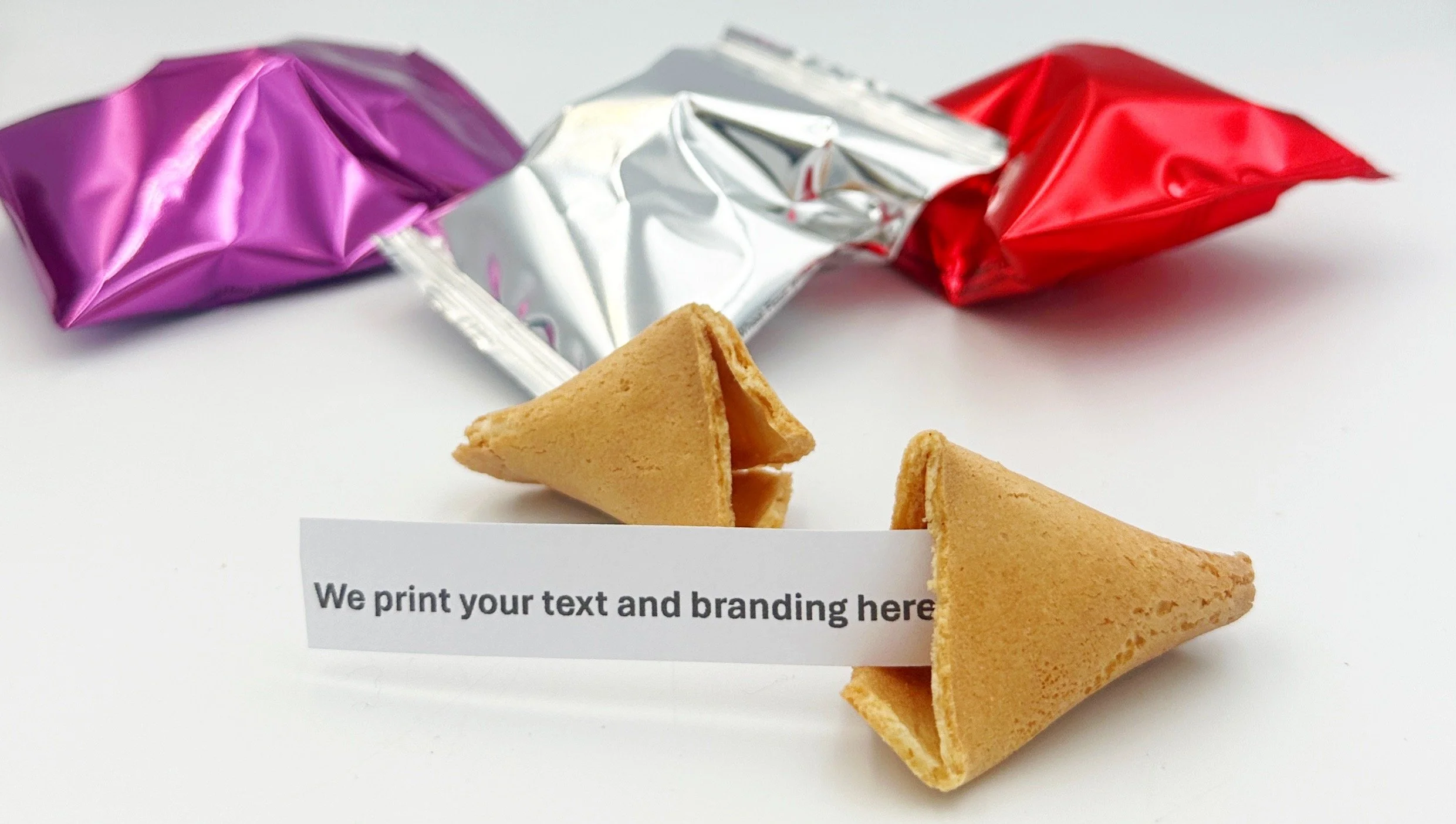 promotional fortune cookies personalised with your own messges