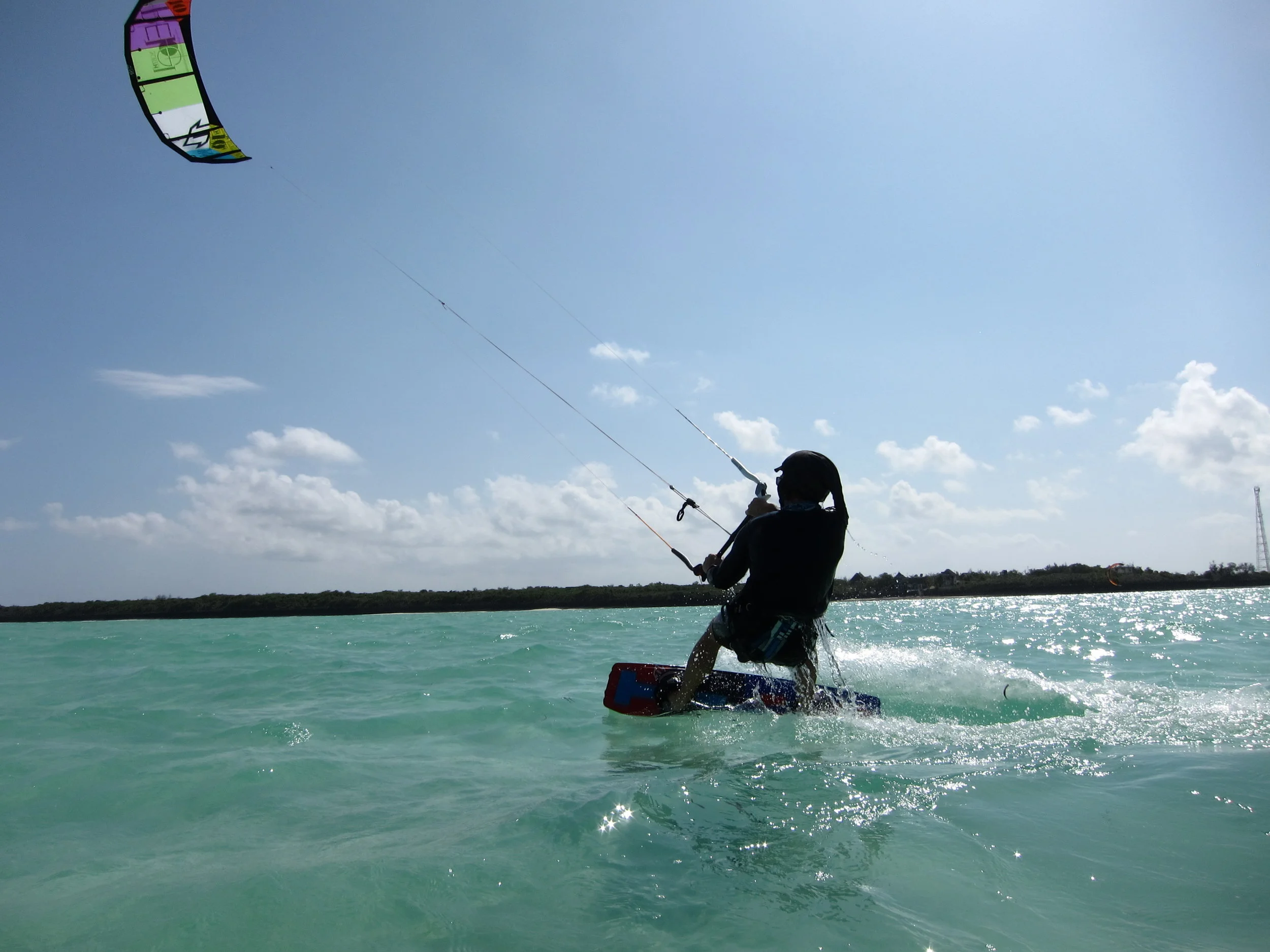 Preparing for a kitesurfing journey in Zanzibar. Investing your own money into training and ensuring you document it well can help push sponsors over the line for the final mission.