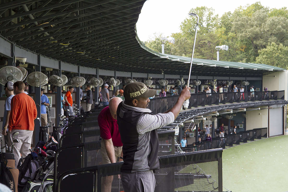 Promotional shoot for TopGolf