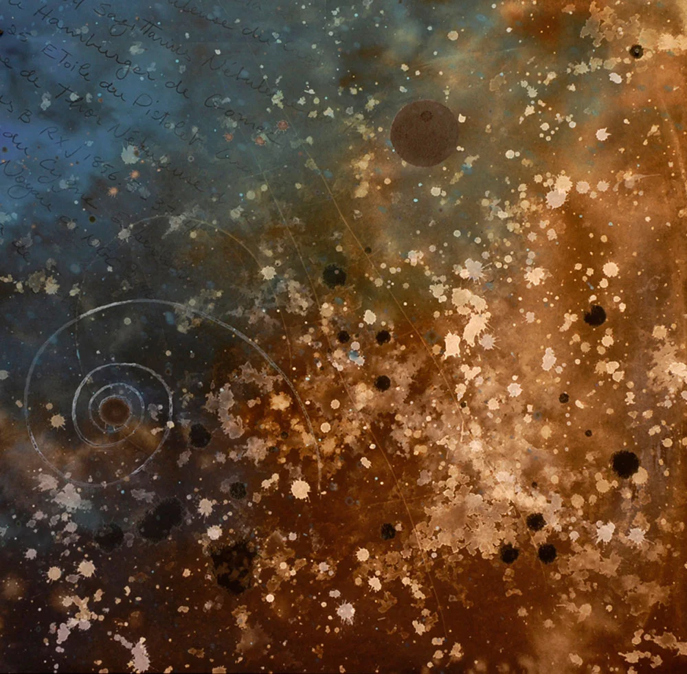 Ouvrir l'oeil détail estampe numérique