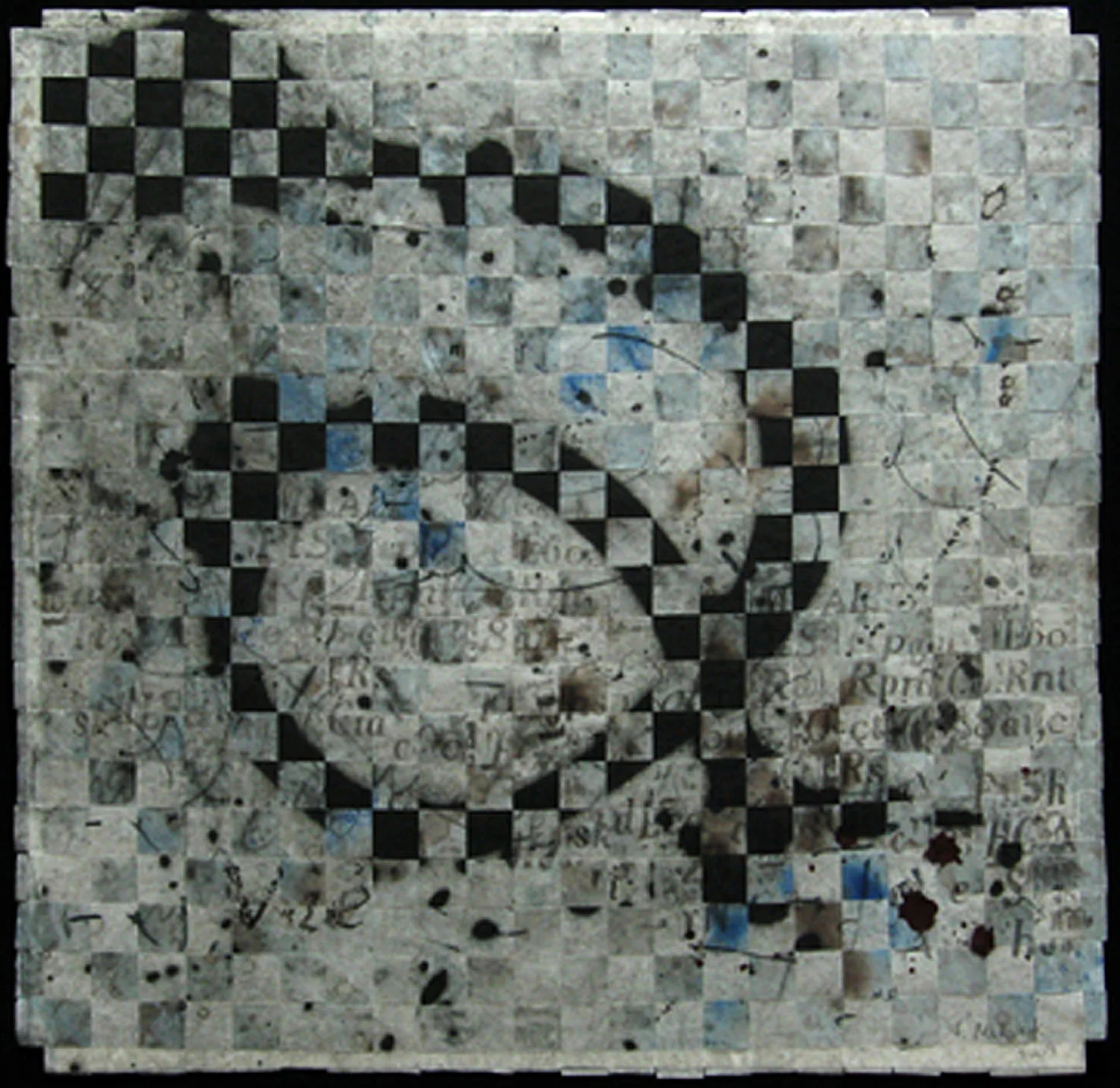 échec et mat, 48 x 48 cm