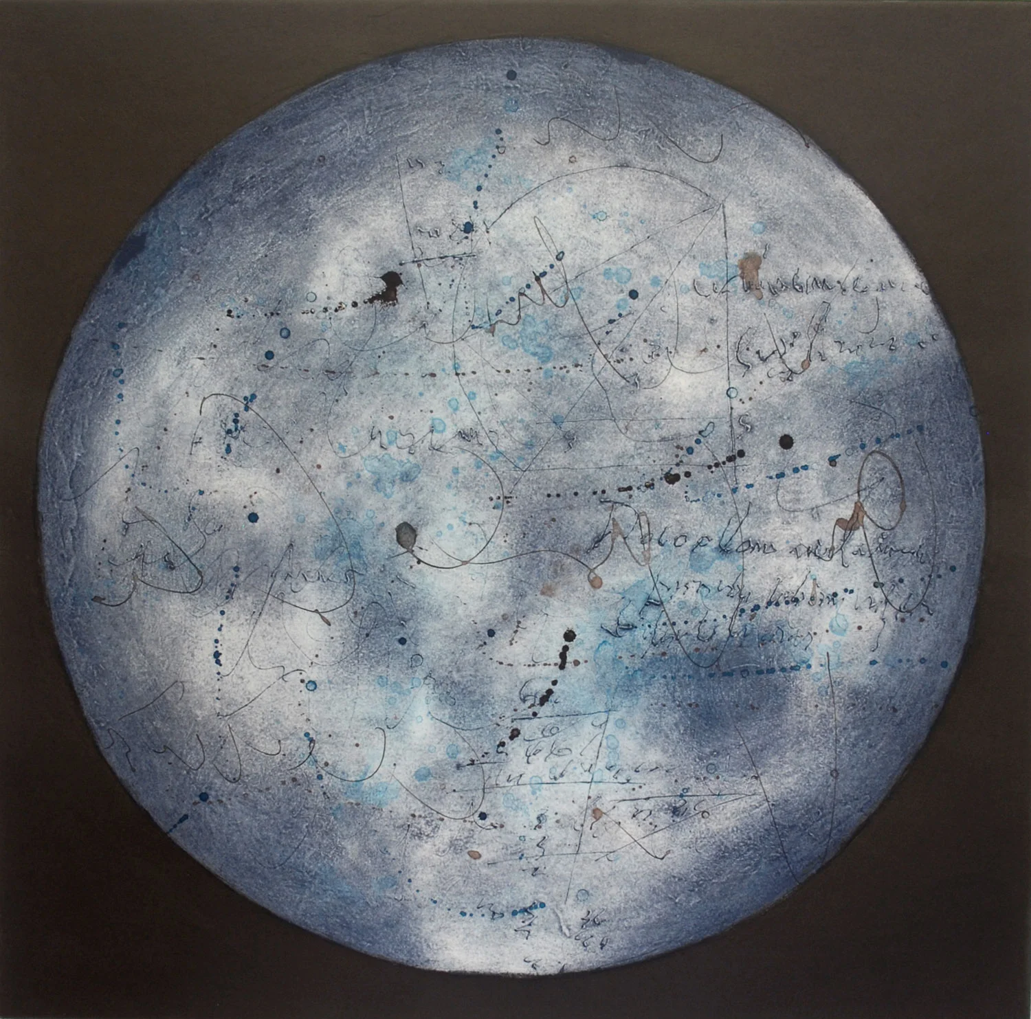 Lumière dans la nuit IV, estampe, 57 x 57 cm