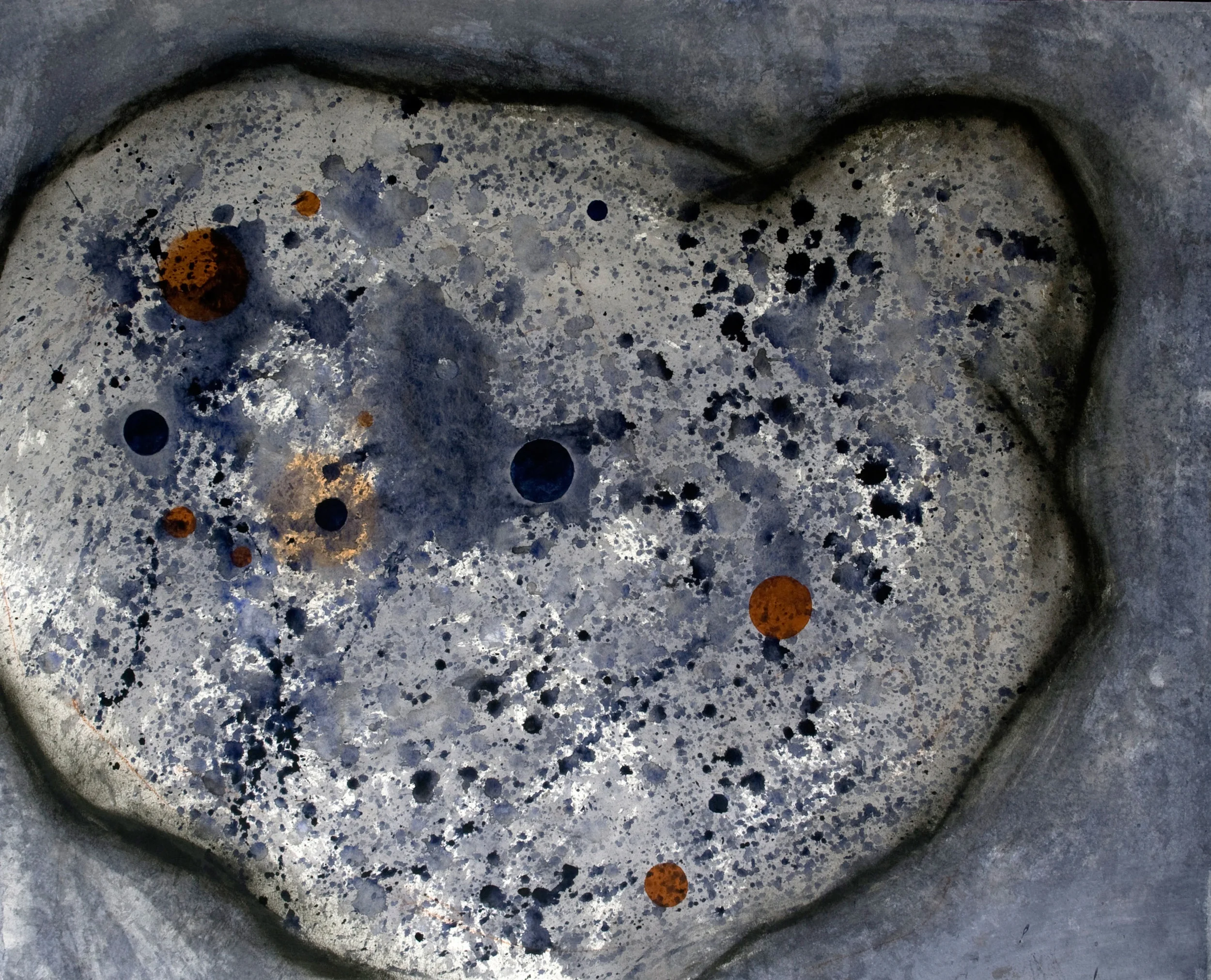 Constellation no1 fusain et acrylique sur papier 73 x 91 cm2015