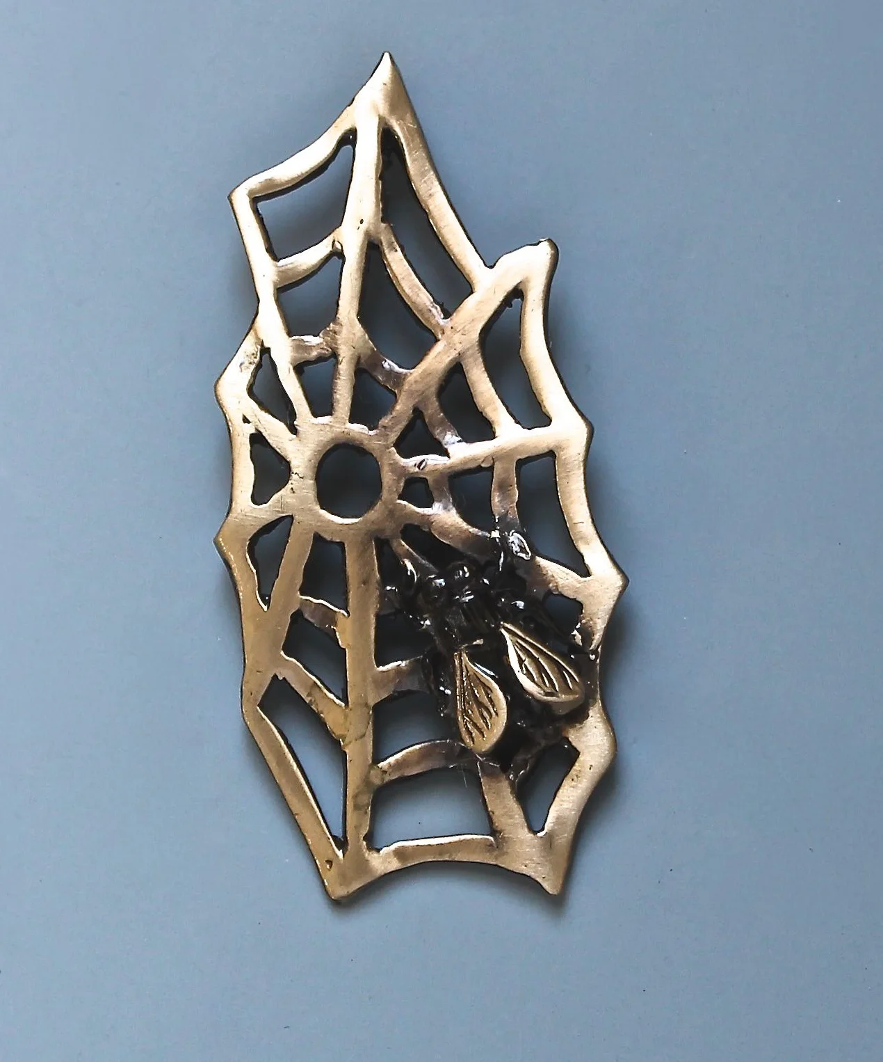 Brass menagerie Spiderweb pin-pendant.jpg